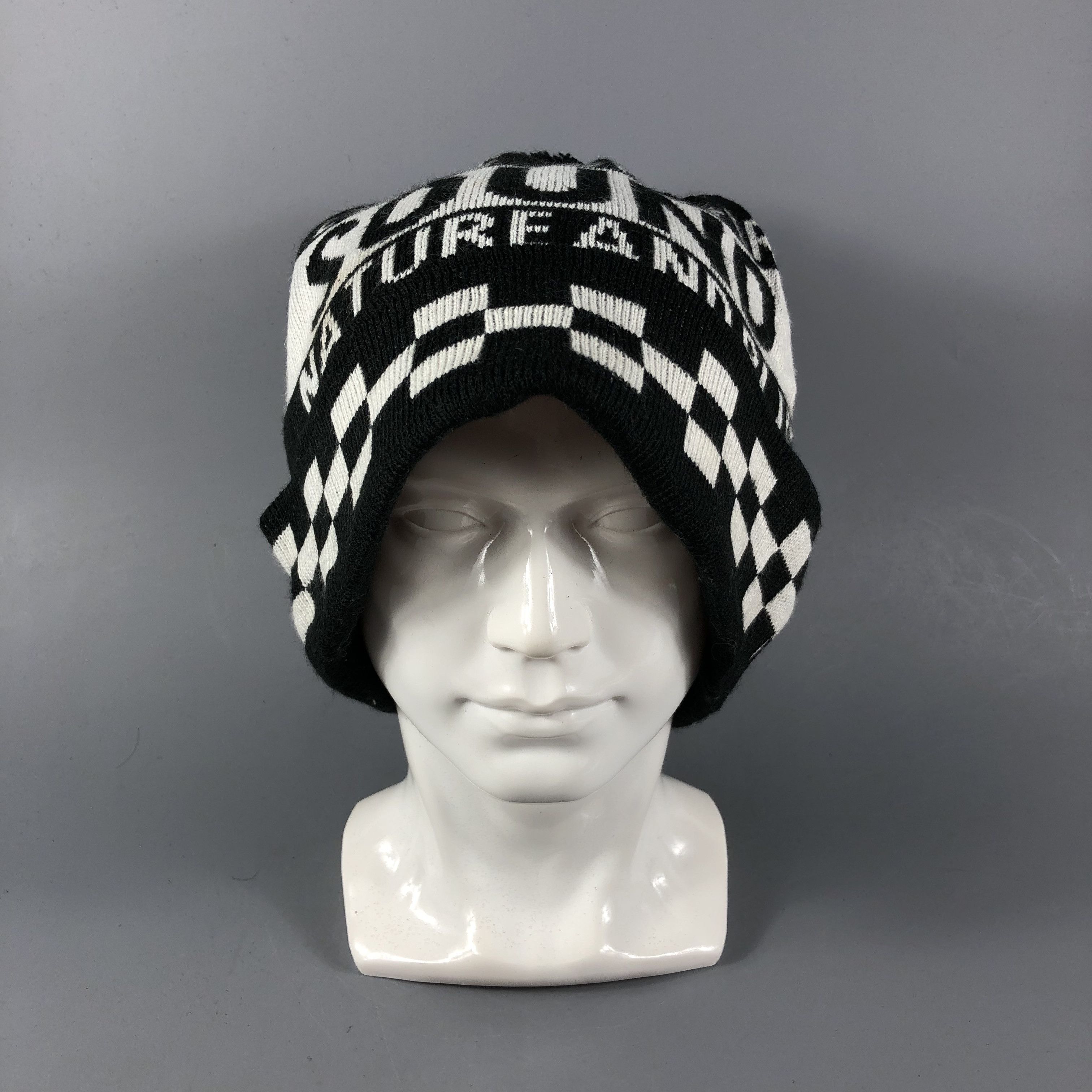 Vintage Nature And Blue Slouchy Bobble Beanie Snowcap Snow Hat B787 Size ONE SIZE - 2 Thumbnail