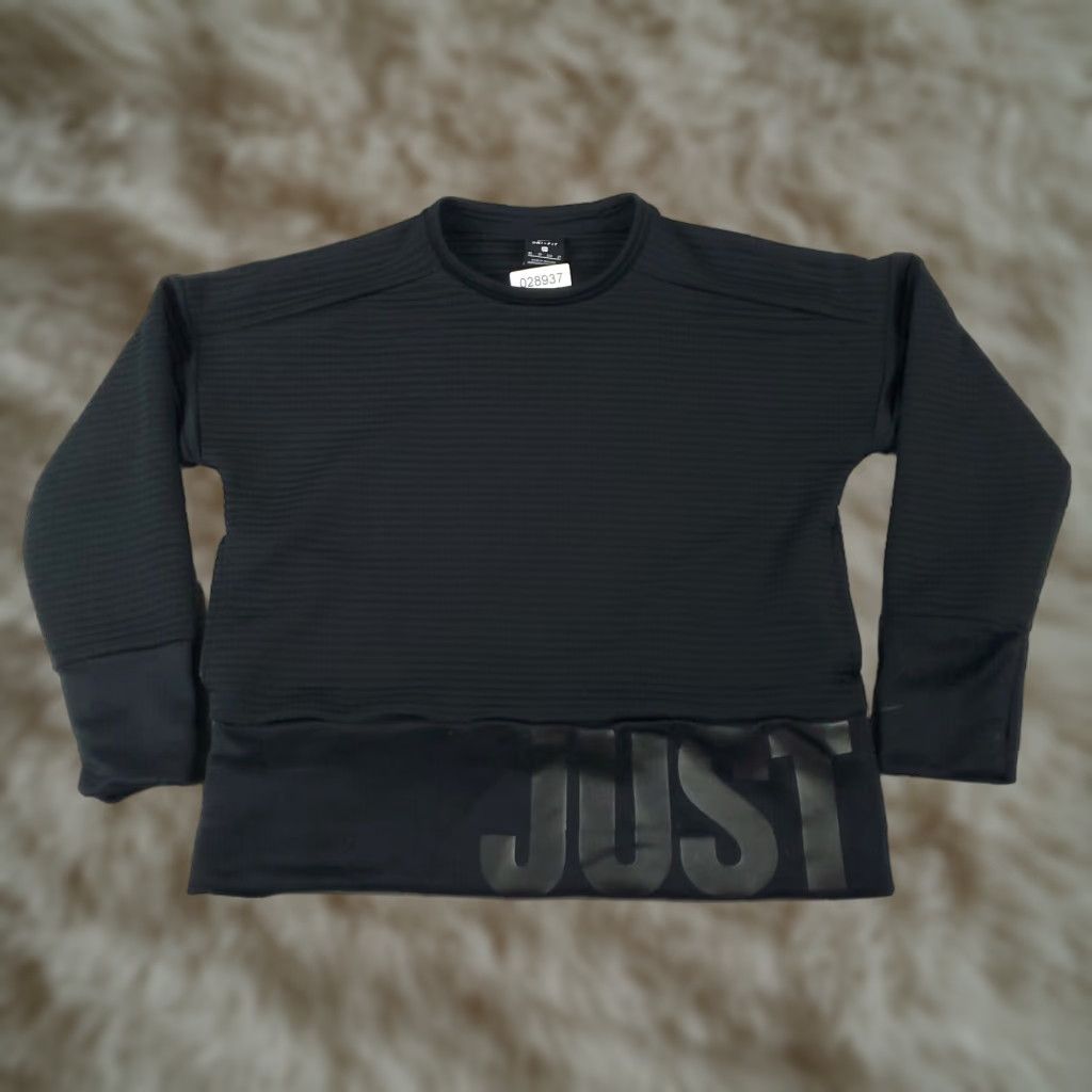Nike Nike Sweater Womens XS Black Dri Fit Casual Pullover Sweatshirt Ladies Regular Logo Knit Crew Neck All Seasons Fall Winter Spring Size XS / US 0-2 / IT 36-38 - 1 Thumbnail