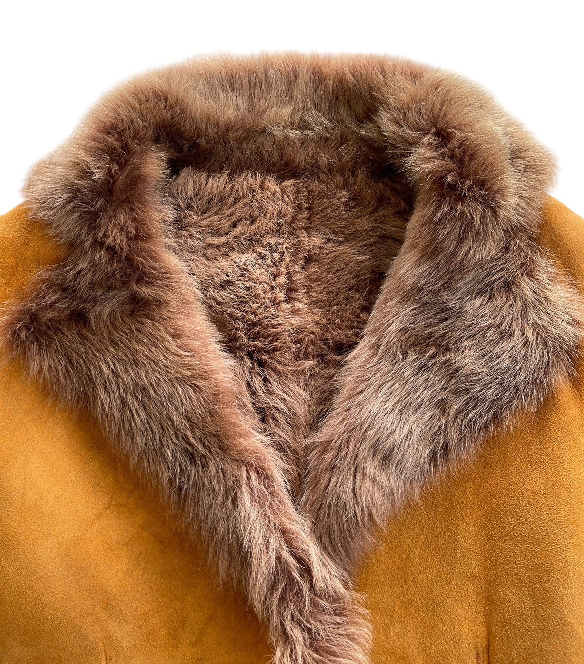 Vintage Cerchio Lambskin Suede Leather Fur Jacket Size M / US 6-8 / IT 42-44 - 4 Thumbnail