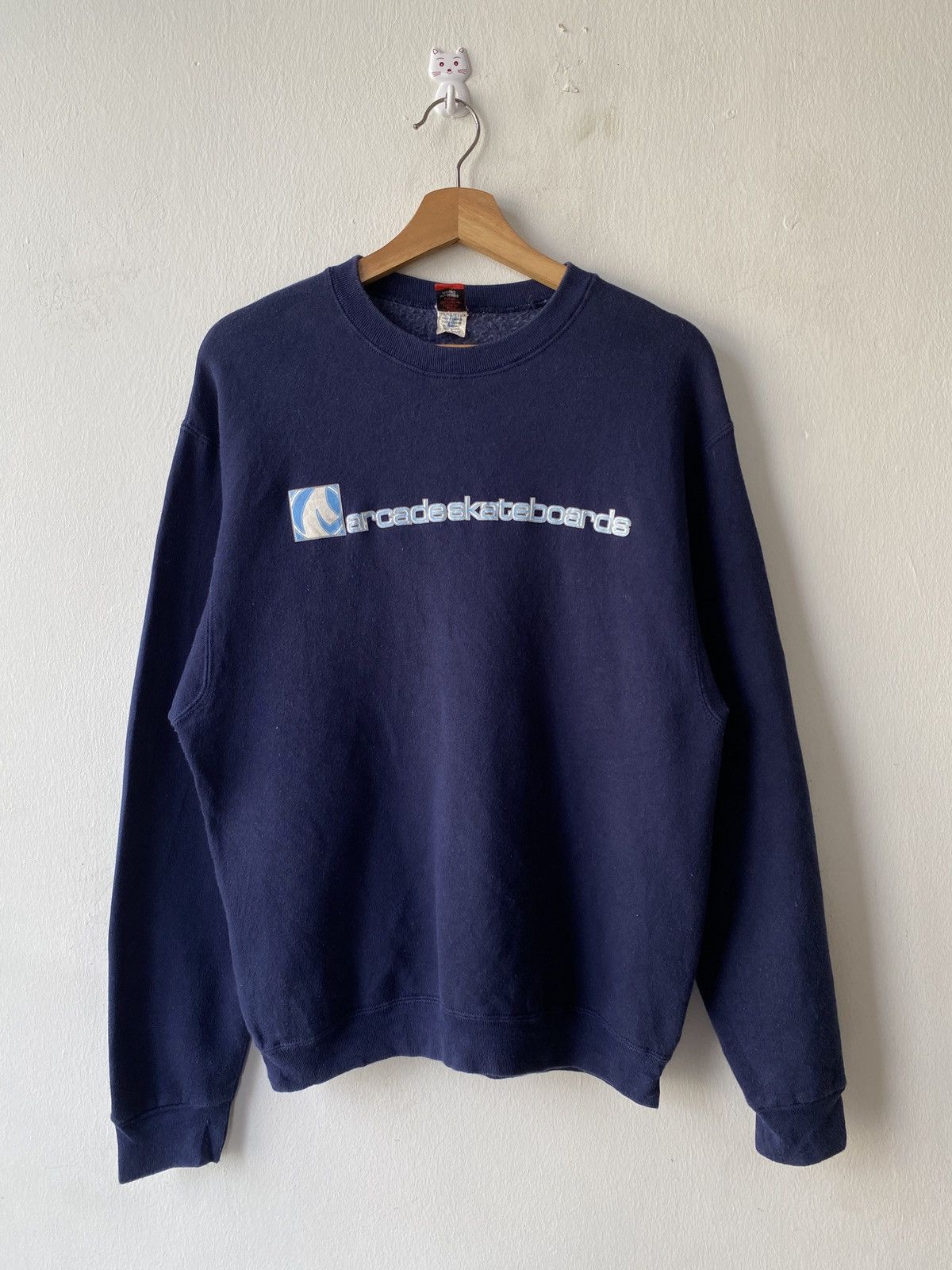 Powell Peralta × Vintage 1990s - Arcade Skateboards Sweatshirt Size US M / EU 48-50 / 2 - 3 Thumbnail