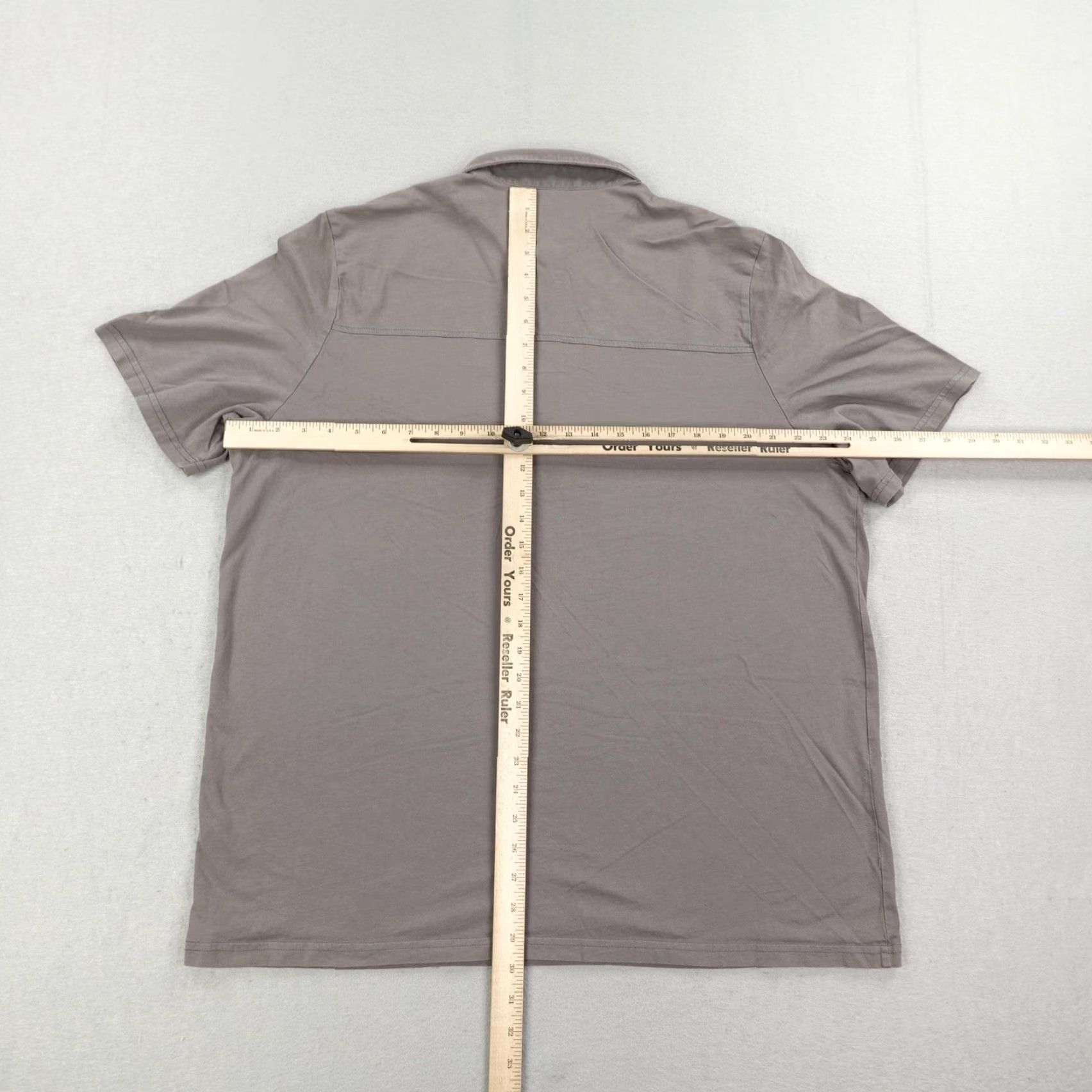Vintage Criquet Polo Shirt Mens 2XL Gray Organic Cotton Short Sleeve Knit Casual Business Activewear Sports Golf Size US XXL / EU 58 / 5 - 4 Thumbnail
