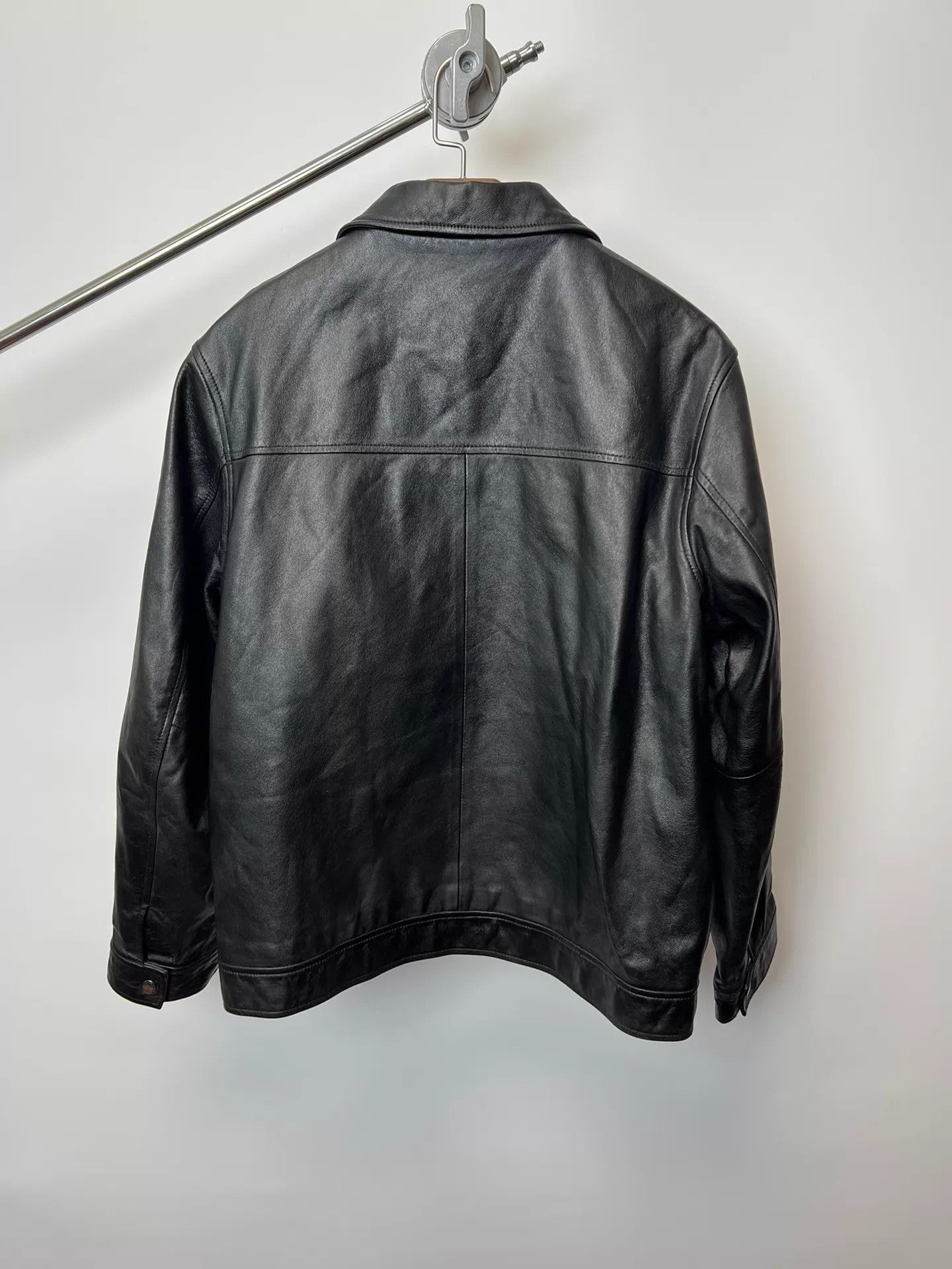 Balenciaga Balenciaga Vintage Lambskin Biker Jacket Orange S5 Size XXL / US 16-18 / IT 52-54 - 6 Thumbnail