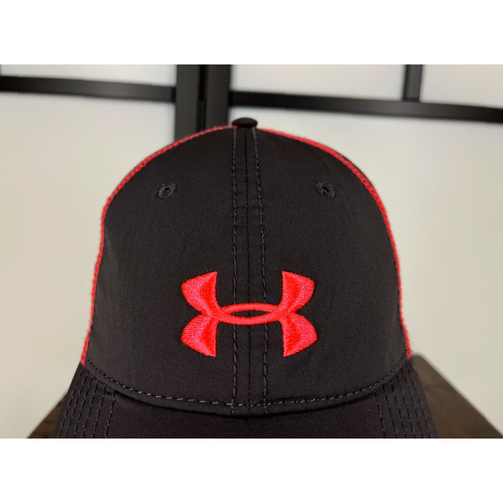 Under Armour Under Armour Hat Cap Strap Back Womens One Size Pink Gray Poly Spandex Blend Size ONE SIZE - 2 Thumbnail