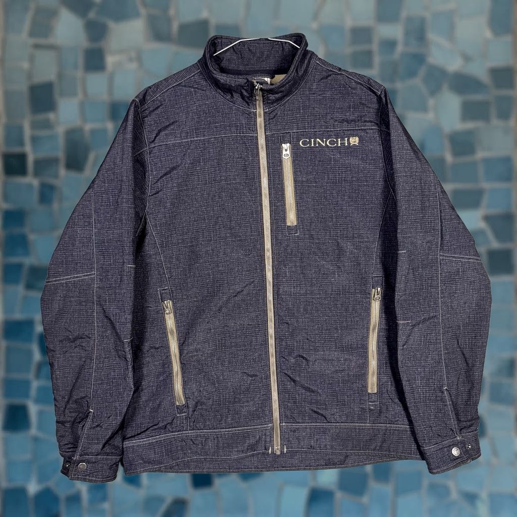 Vintage Cinch Bonded Jacket Mens M Softshell Textured Fleece Full Zip Tech MWJ1518006 Size US M / EU 48-50 / 2 - 1 Thumbnail