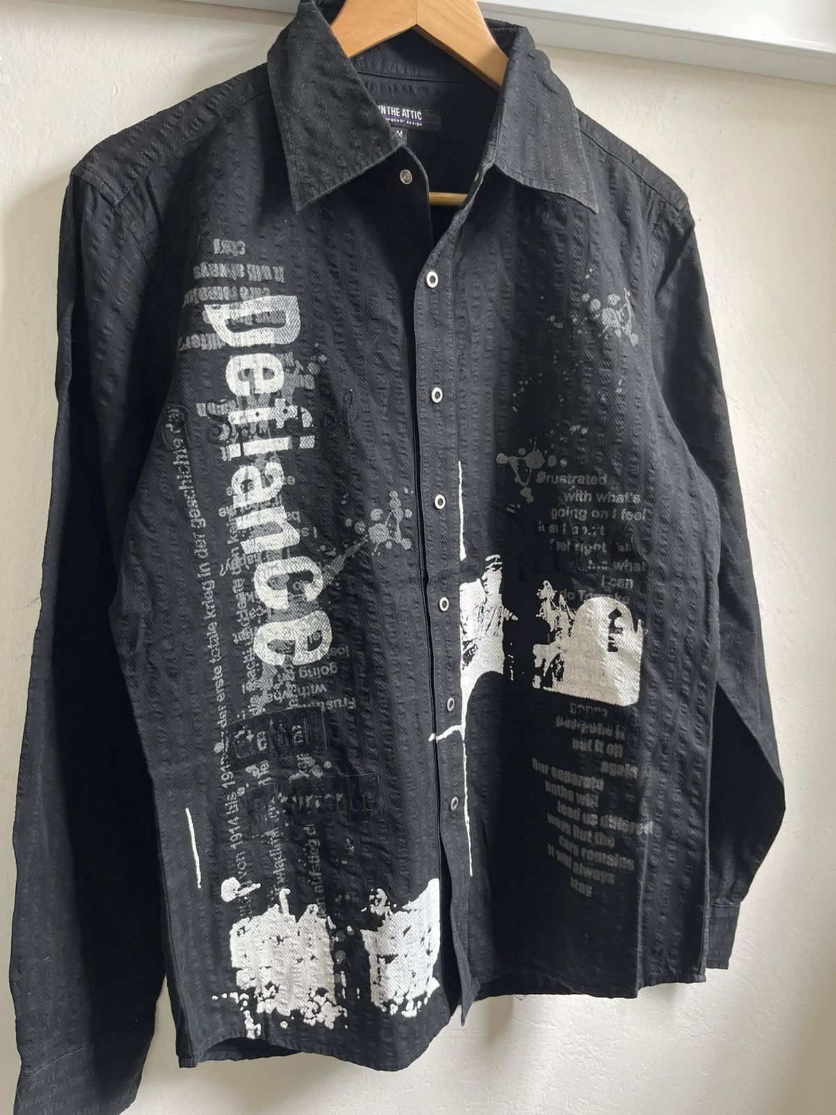 In The Attic Vintage Y2k In The Attic Gothic Punk Emo Shirt Size US M / EU 48-50 / 2 - 2 Thumbnail