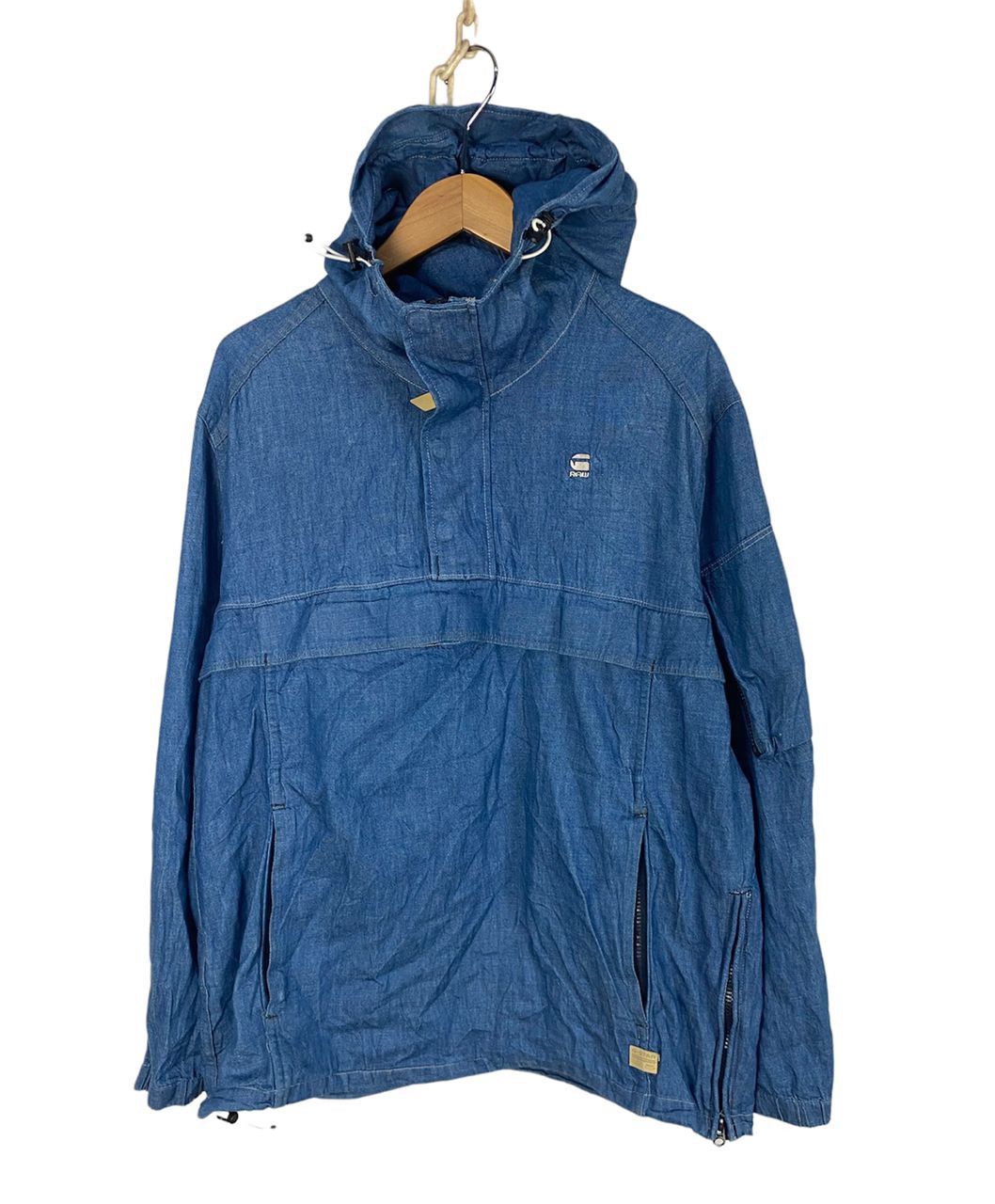 G-Star G star raw half zipper denim hoodie jacket Size US M / EU 48-50 / 2 - 1 Thumbnail