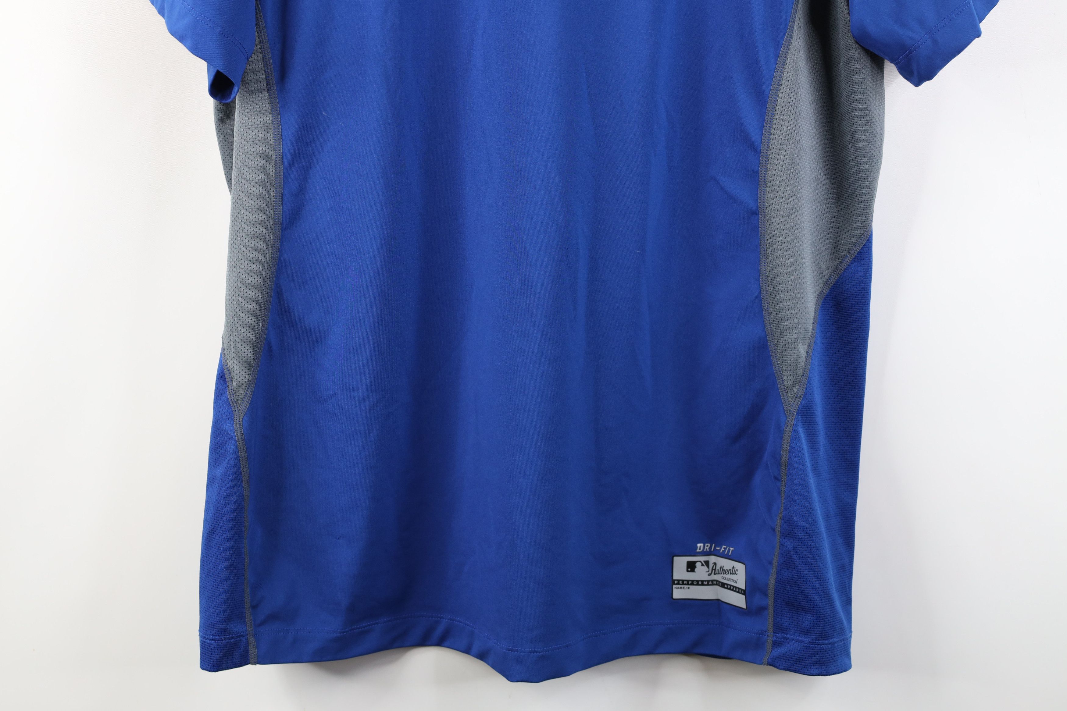 Nike Nike Pro Combat Chicago Cubs Baseball Fitted T-Shirt Blue Size US XXL / EU 58 / 5 - 3 Thumbnail
