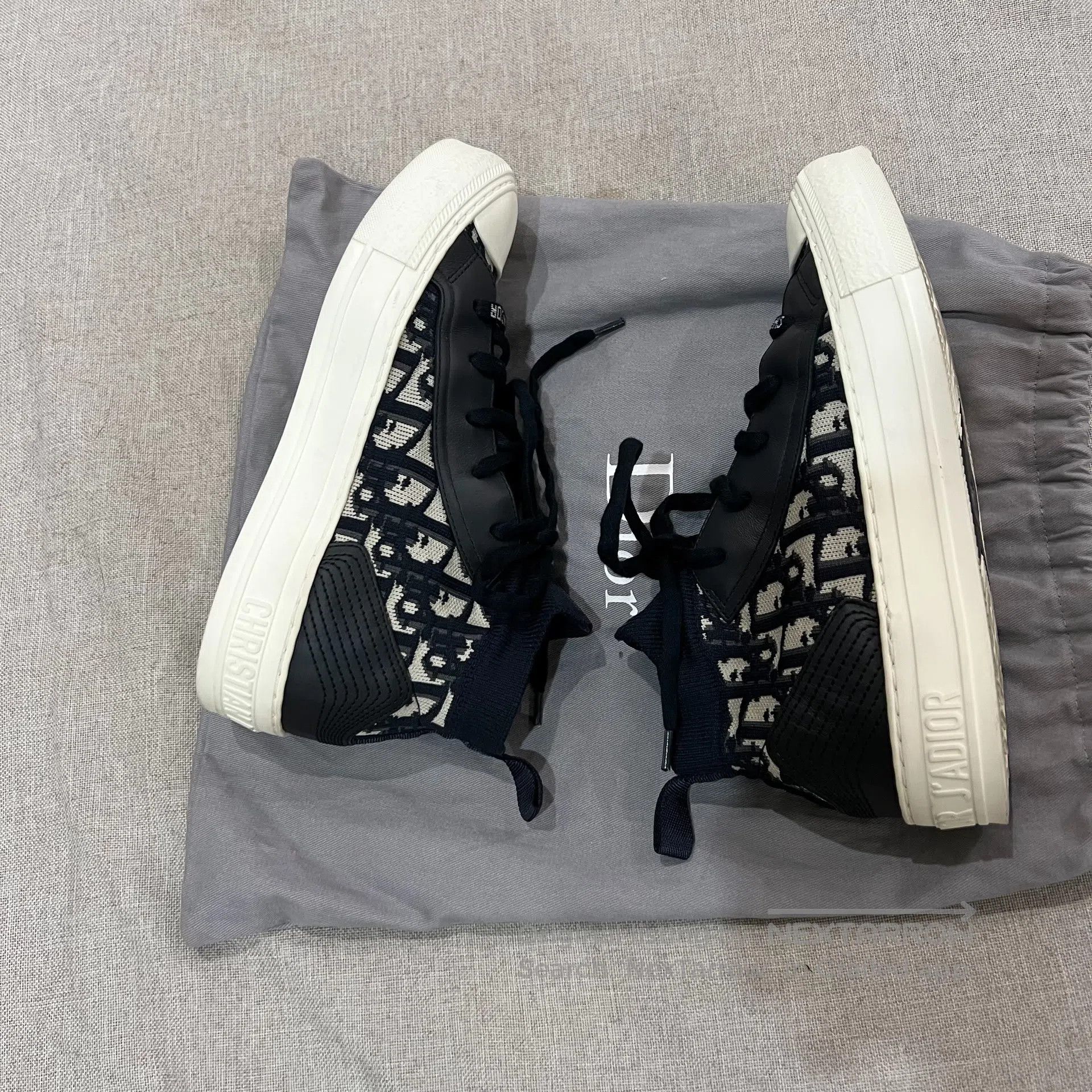 Dior Dior Knitted vintage pattern; thick-soled canvas shoe sole Size US 6 / IT 36 - 4 Thumbnail