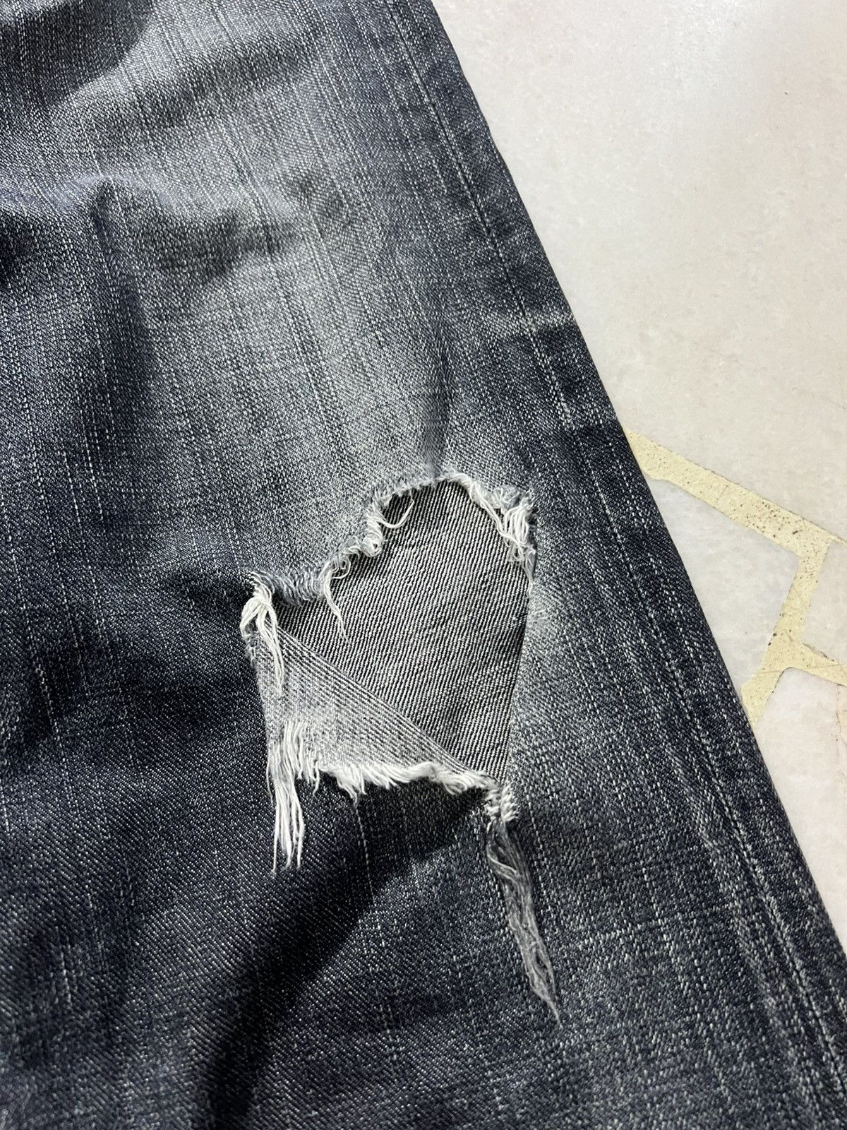 Edwin 💥Flare💥Vintage Edwin 503 Blue Trip Edgline Washed Jeans Size US 32 / EU 48 - 6 Thumbnail