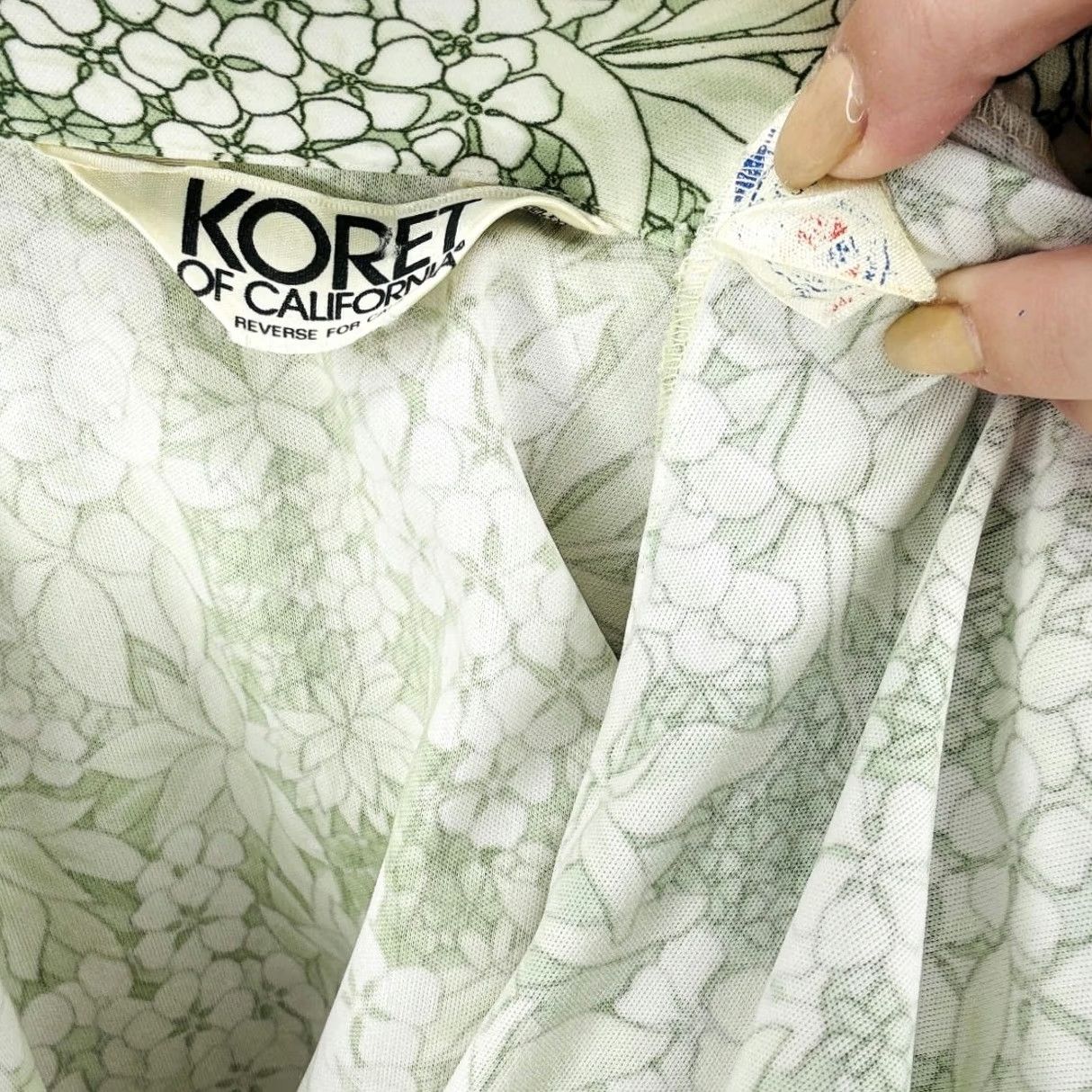 Vintage VINTAGE Koret of California Blouse Shirt Women Green Longsleeve Button Down S Regular 80s 90s Retro Size S / US 4 / IT 40 - 4 Thumbnail