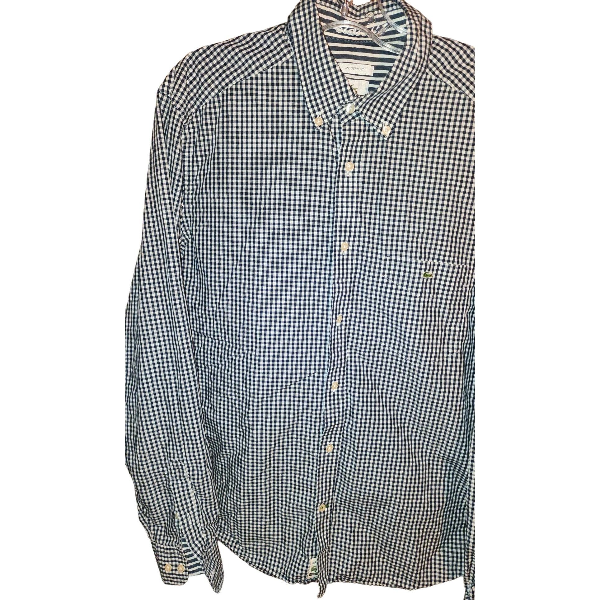 Lacoste Lacoste Medium Mens Long Sleeve Button Down Shirt SfPf Home Size US M / EU 48-50 / 2 - 6 Thumbnail