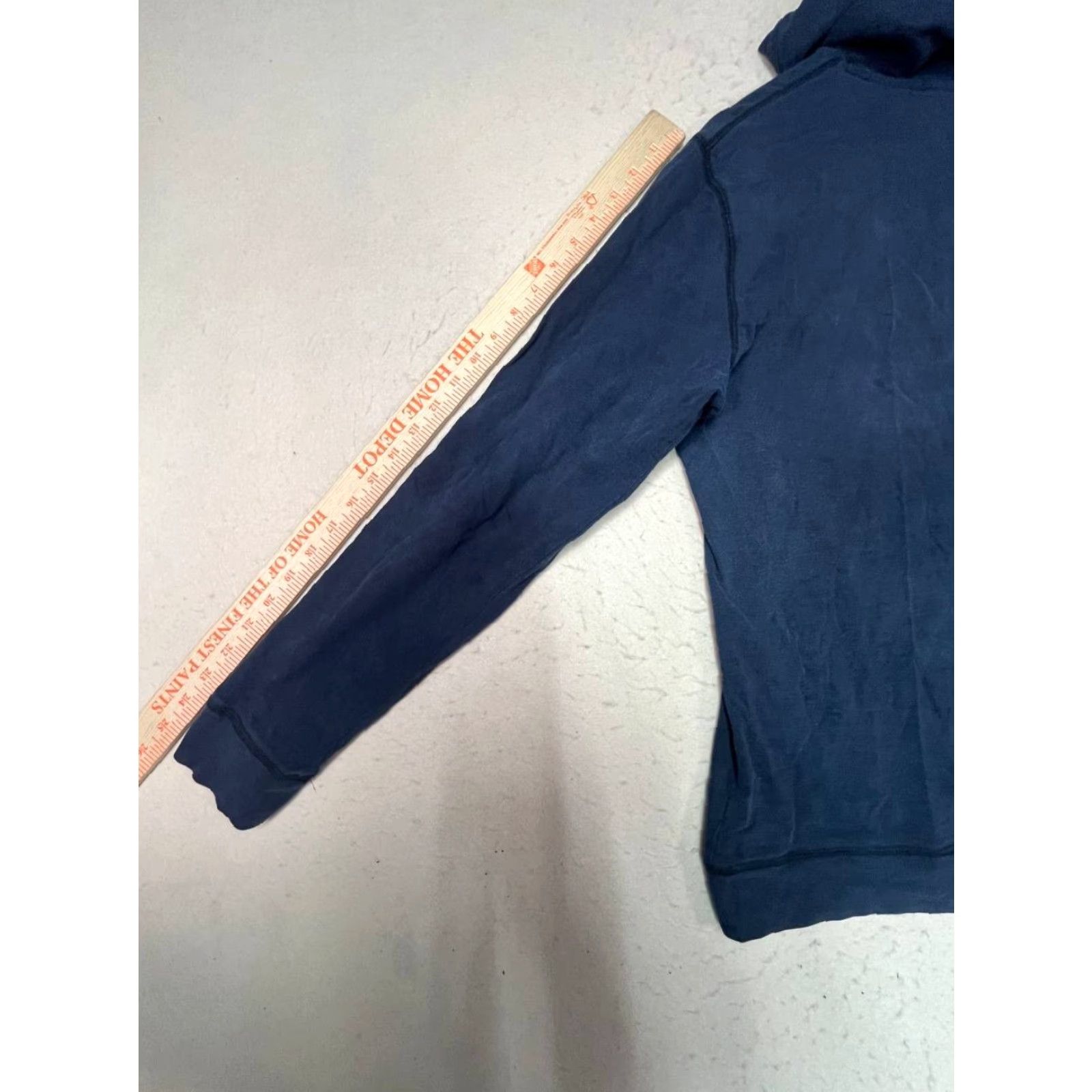 Banana Republic Banana Republic Hoodie Mens Medium Navy Blue Logo Pullover Cotton Garment Dye Solid Knit Casual Preppy Classic Winter Fall Spring Size US M / EU 48-50 / 2 - 3 Thumbnail