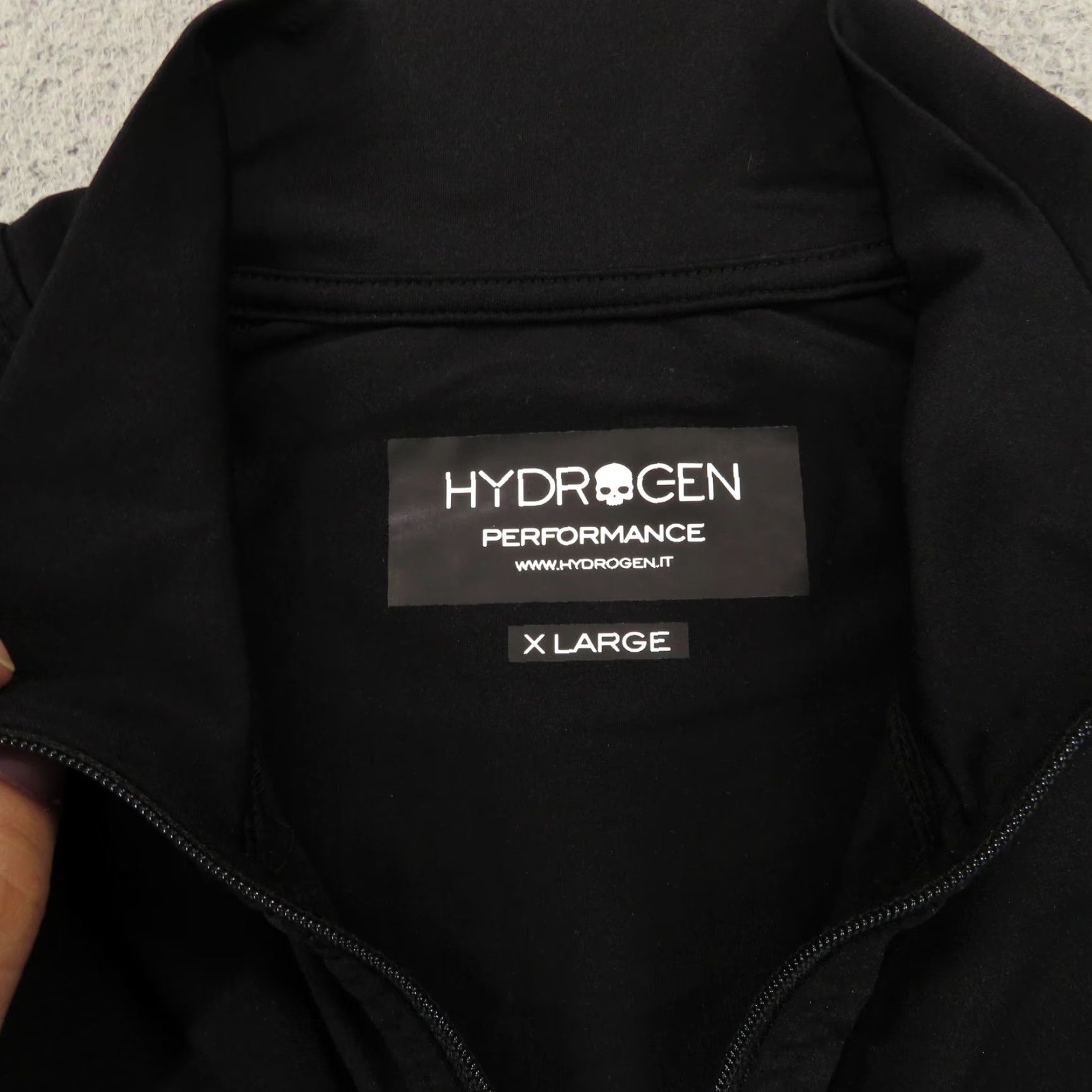 HYDROGEN Hydrogen Tennis Top Women XL Black Full Zip Up Compresion Long Sleeve Shirt Golf Size XL / US 12-14 / IT 48-50 - 6 Thumbnail
