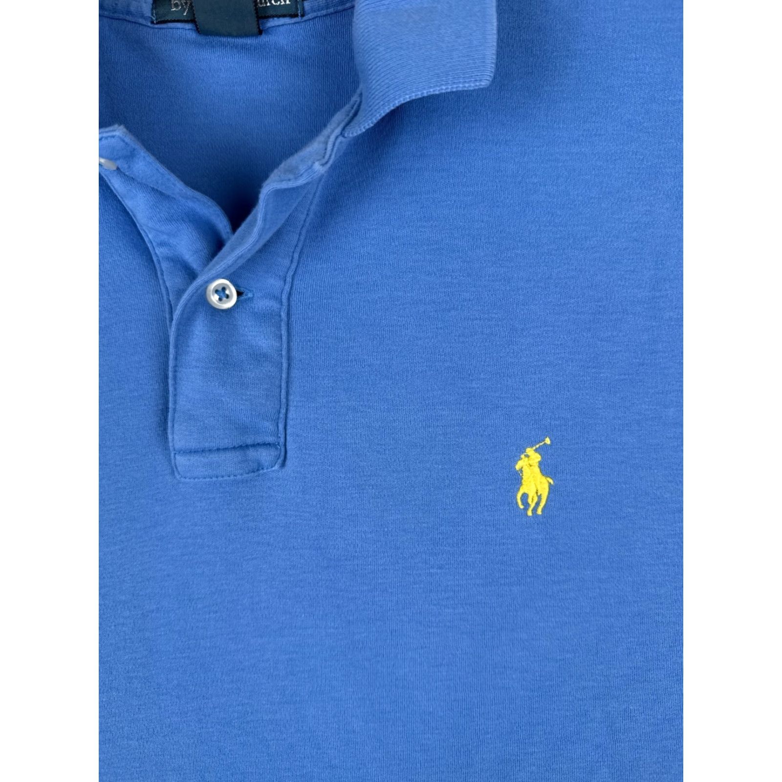 Ralph Lauren VINTAGE Ralph Lauren Polo Shirt Adult Medium Blue Jersey Short Sleeve Slim Fit 100% Cotton Embroidered Logo Mens Size US M / EU 48-50 / 2 - 6 Thumbnail