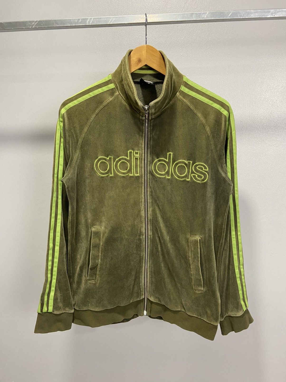 Adidas Adidas 2007 velvet zip sweater Size US M / EU 48-50 / 2 - 2 Thumbnail
