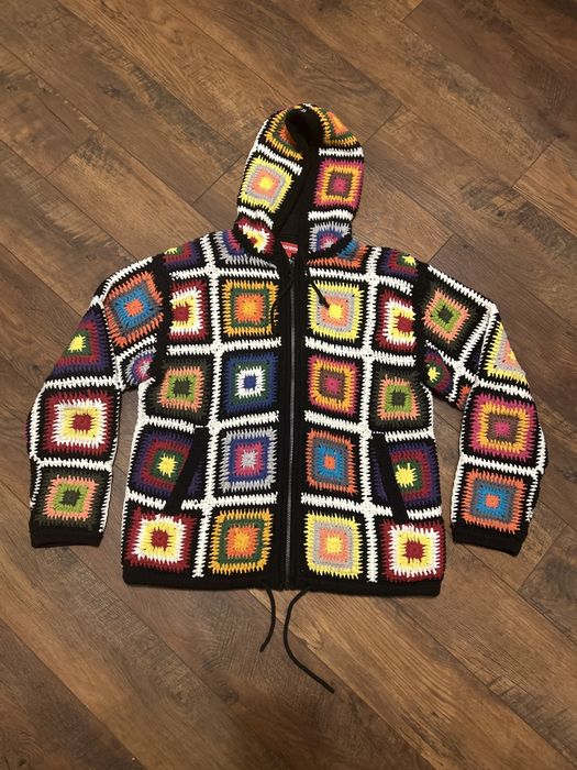 Supreme crochet hoodie hot sale