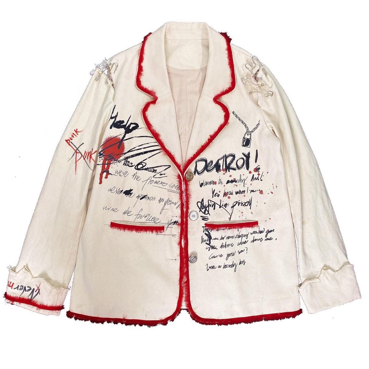Seditionaries Evil Tooth 2019~2022 Punk Upcycle Jacket Size US M / EU 48-50 / 2 - 3 Thumbnail