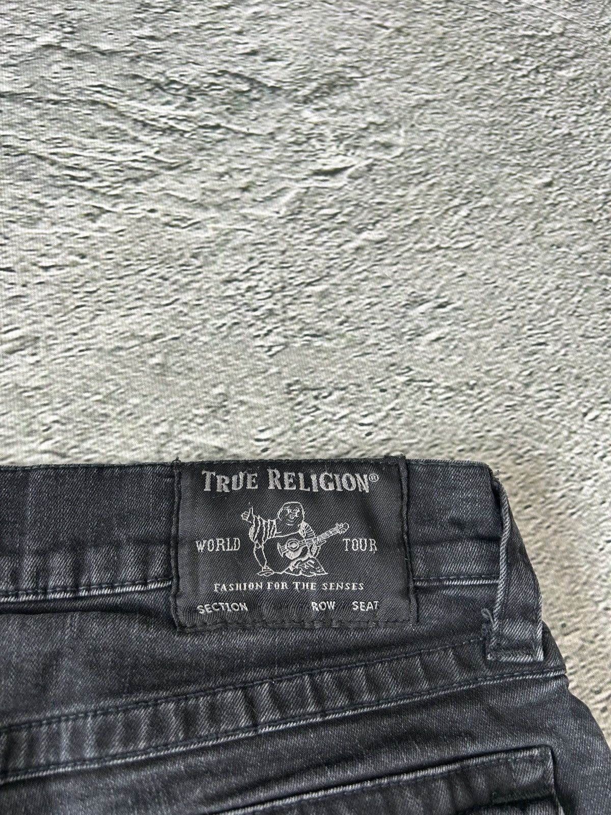 True Religion × Vintage True Religion vintage black jeans denim pants Y2K Ricky Size US 38 / EU 54 - 4 Thumbnail