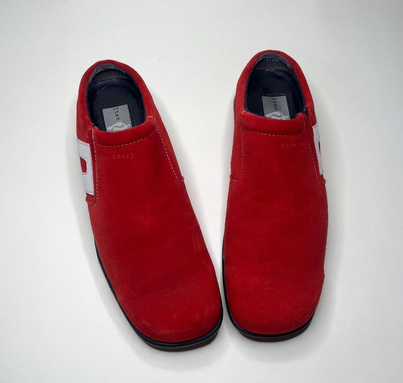 Vintage Vintage red suede leather slip on Size US 9.5 / IT 39.5 - 2 Thumbnail