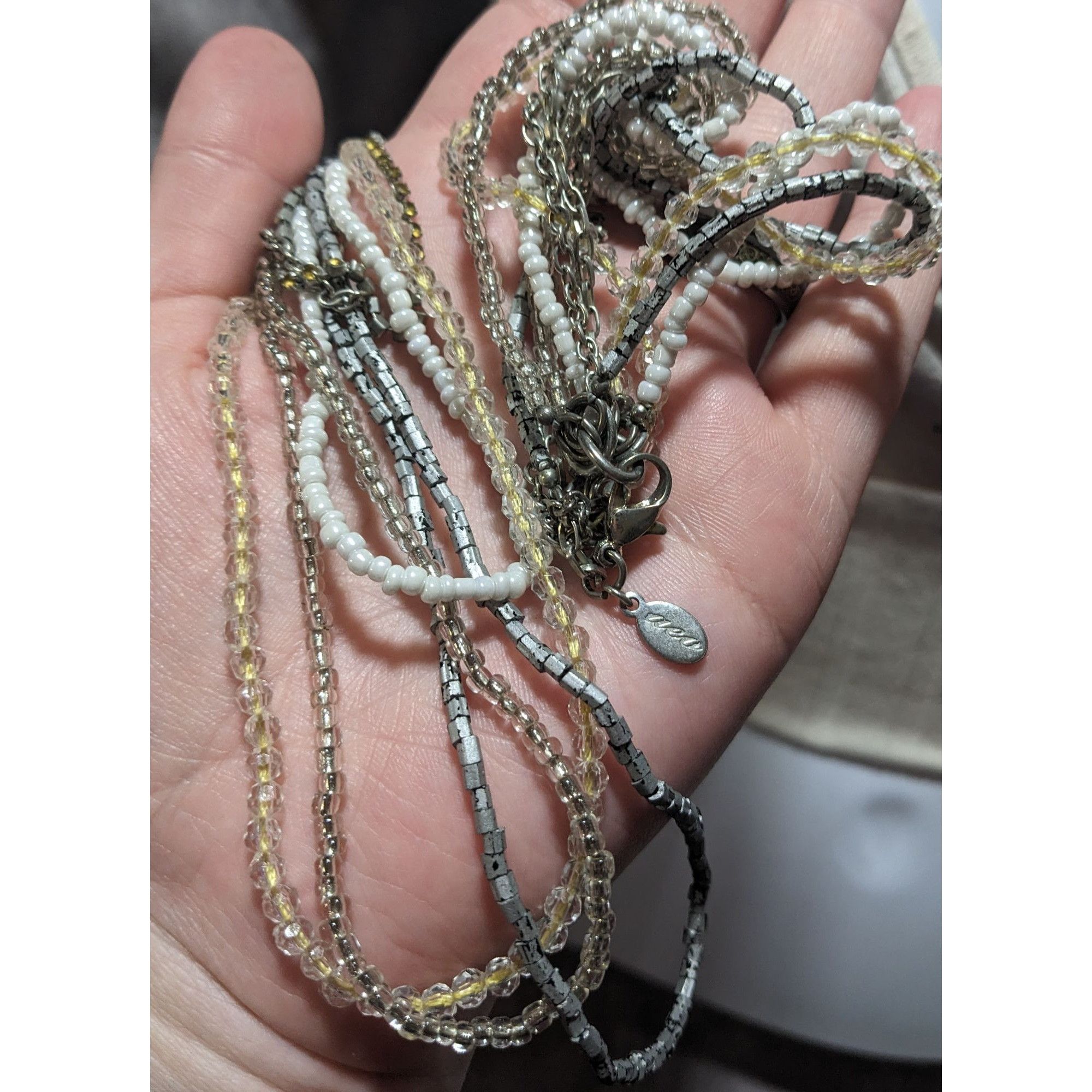 American Eagle Outfitters AEO Multilayer Bohemian Glass Beaded Necklace Size ONE SIZE - 8 Thumbnail