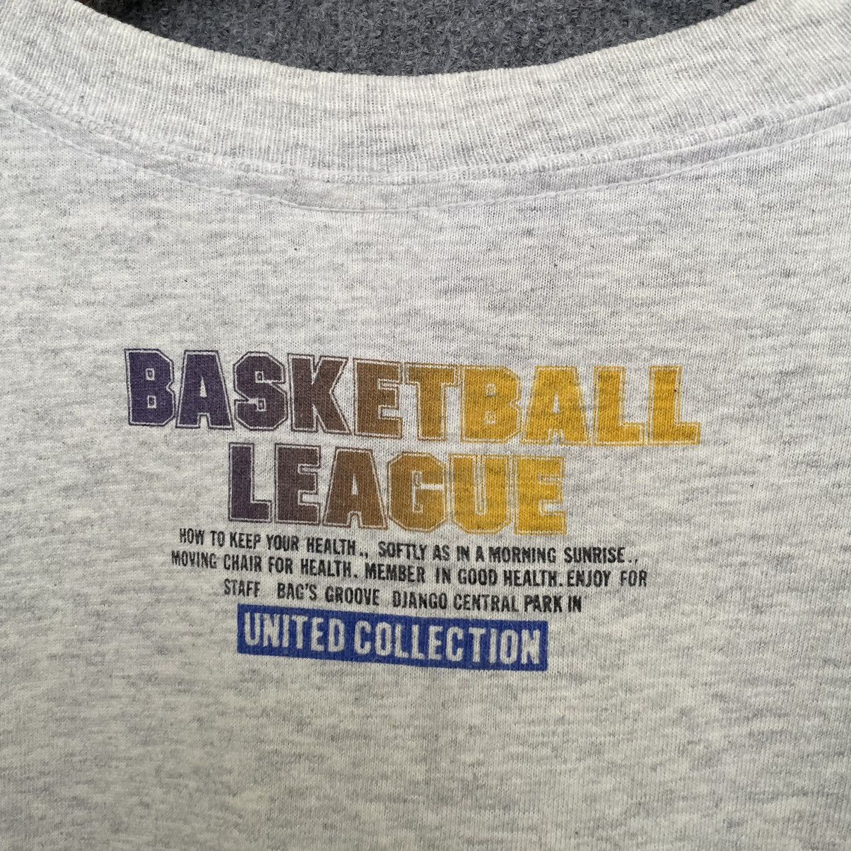 NBA × Vintage Vintage 1990s G House Basketball League NBA T Shirt Size US L / EU 52-54 / 3 - 6 Thumbnail