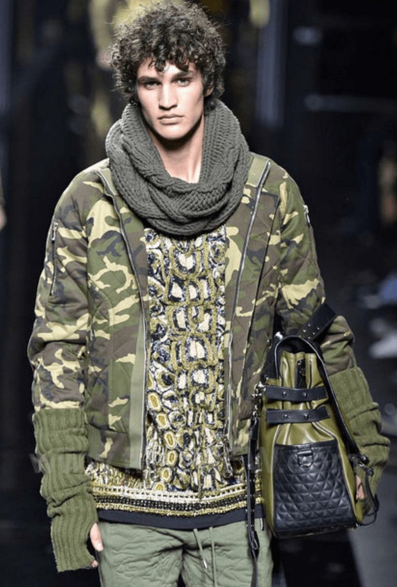 Balmain FW2017 Balmain Camo Military Green Bomber Jacket Size US M / EU 48-50 / 2 - 3 Thumbnail