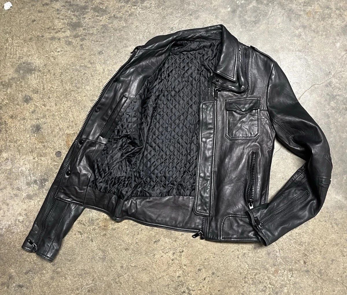 Vintage Stud Homme Hedi L Zip Leather Jacket Japan Repro 44 Size US S / EU 44-46 / 1 - 3 Thumbnail