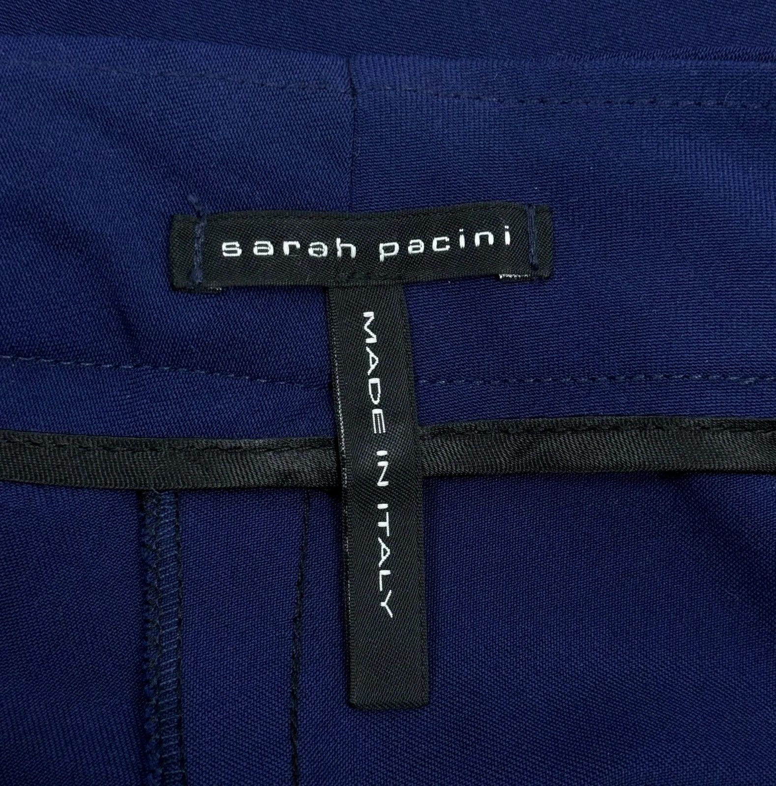 Sarah Pacini Sarah Pacini Crop Wool Dress Pants size 0 Size 25" / US 0 / IT 36 - 8 Thumbnail