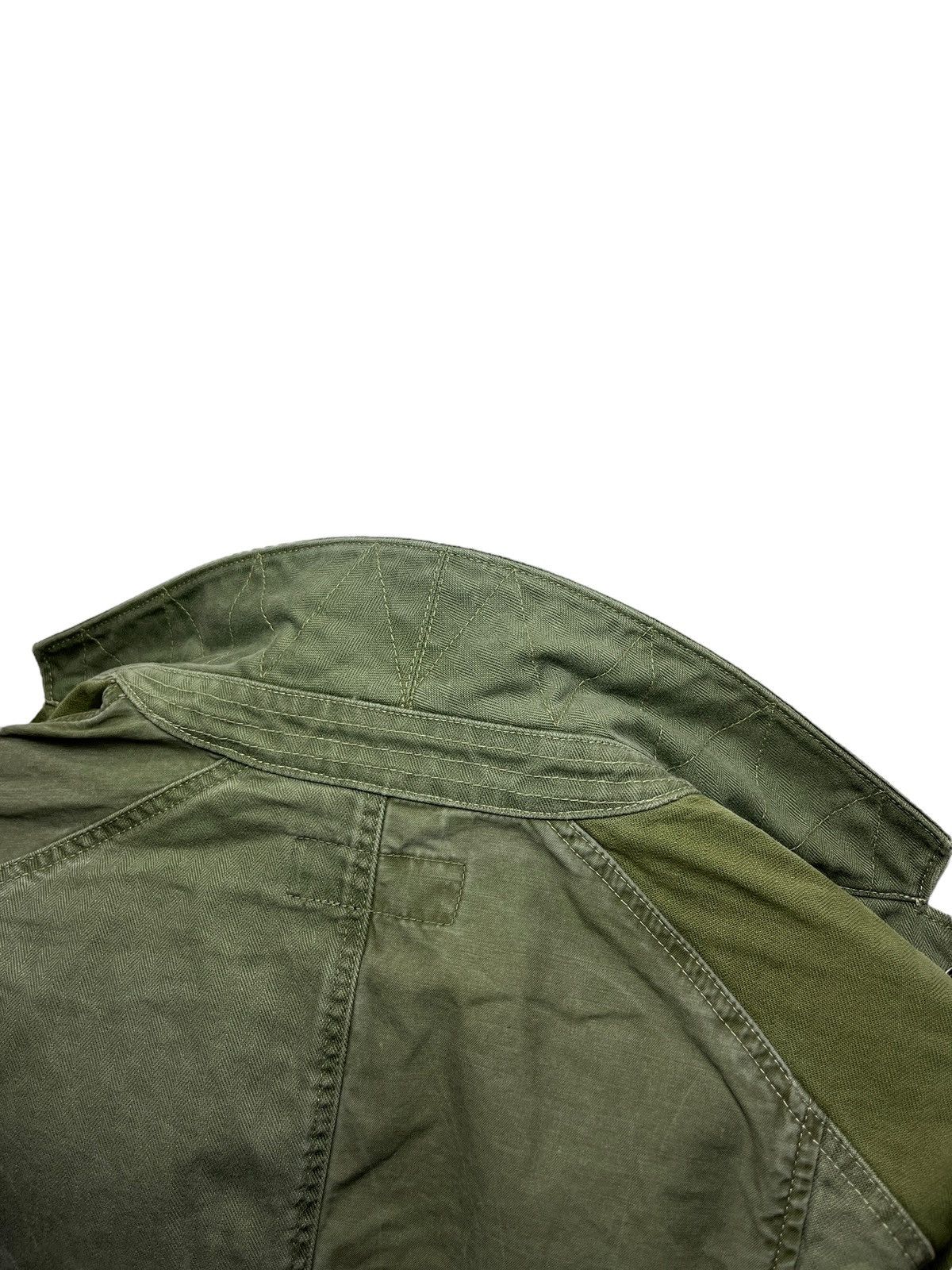 Polo Ralph Lauren Patchwork Green Herringbone Twill Sport Coat Size US M / EU 48-50 / 2 - 7 Thumbnail