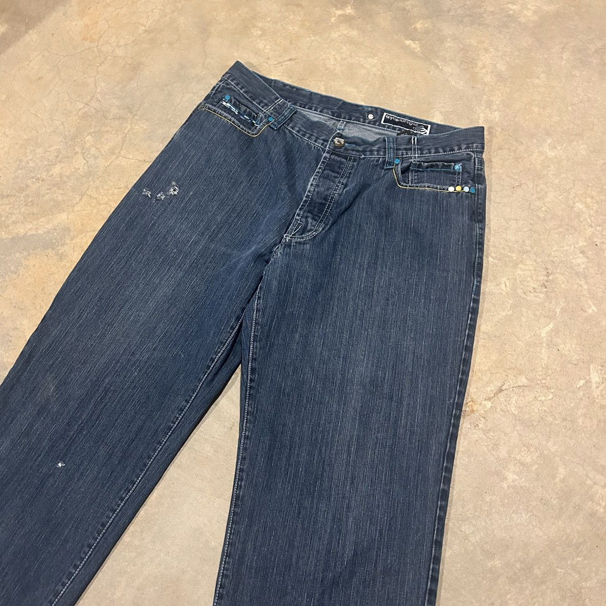 Enyce × Southpole × Vintage Vintage Y2K Enyce Embroidered Baggy Jeans Skater JNCO Cyber Size US 37 - 5 Thumbnail