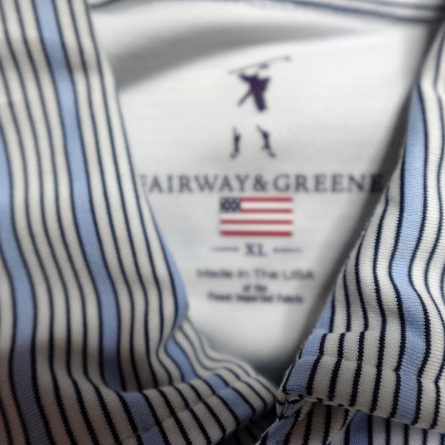 Vintage Fairway & Greene Polo Shirt XL White Poly Spandex Performance Golf Size US XL / EU 56 / 4 - 4 Thumbnail