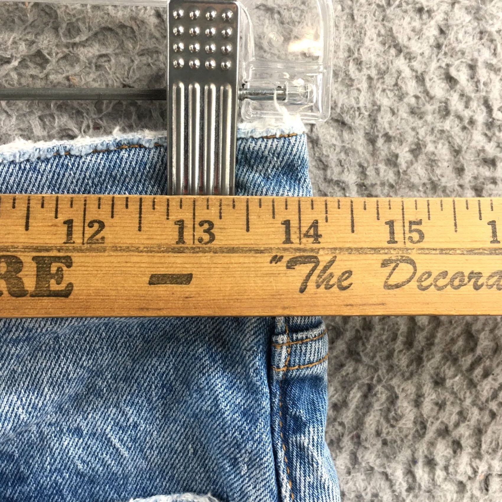 Abercrombie & Fitch Abercrombie & Fitch Mom Short Womens 26/2 Blue Denim Cotton Blend High Rise Distressed Zip Fly Denim Casual Womens Size 26" / US 2 / IT 38 - 4 Thumbnail