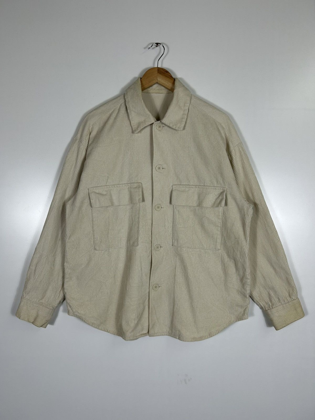 GU × Japanese Brand 🔥GU Corduroy Button Baggy Chore Shirt Jacket Size US M / EU 48-50 / 2 - 1 Thumbnail