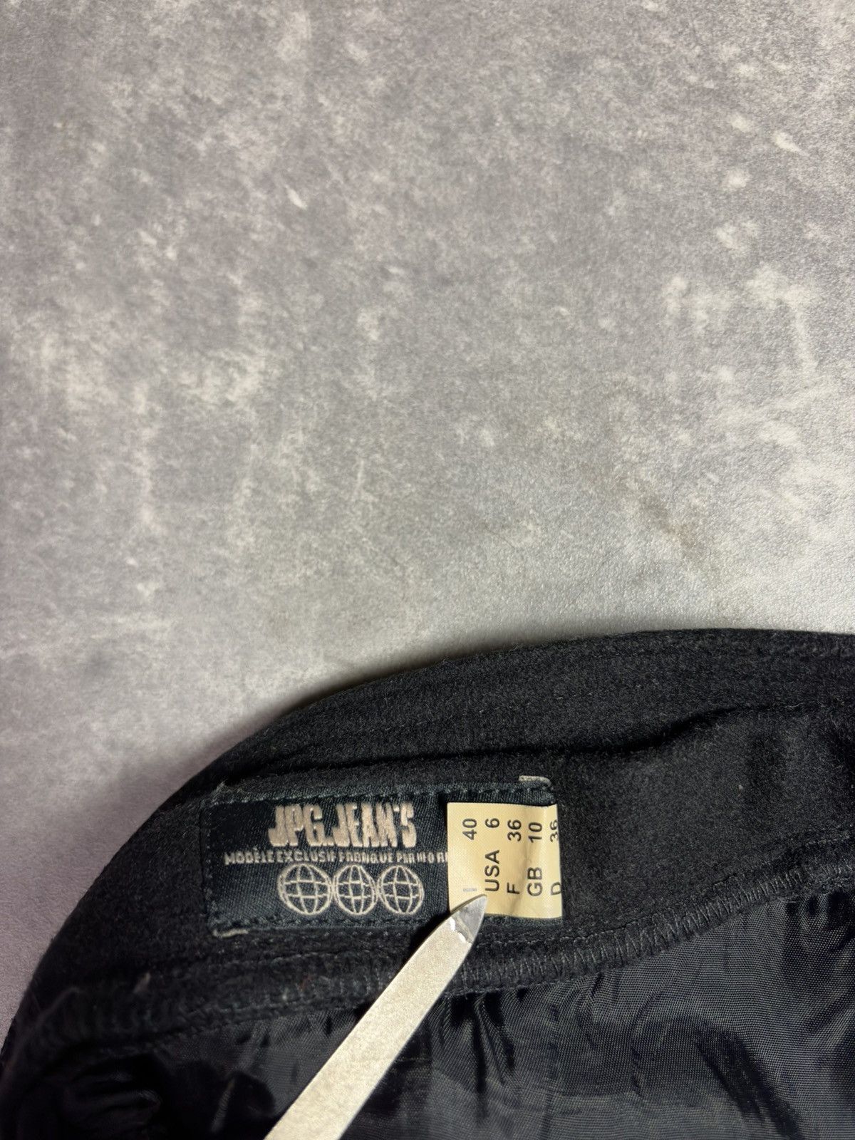 Jean Paul Gaultier 90s/00s Jean Paul Gaultier Zip Belt Heavy Wool Pants 40 S Size 27" / US 4 / IT 40 - 10 Thumbnail