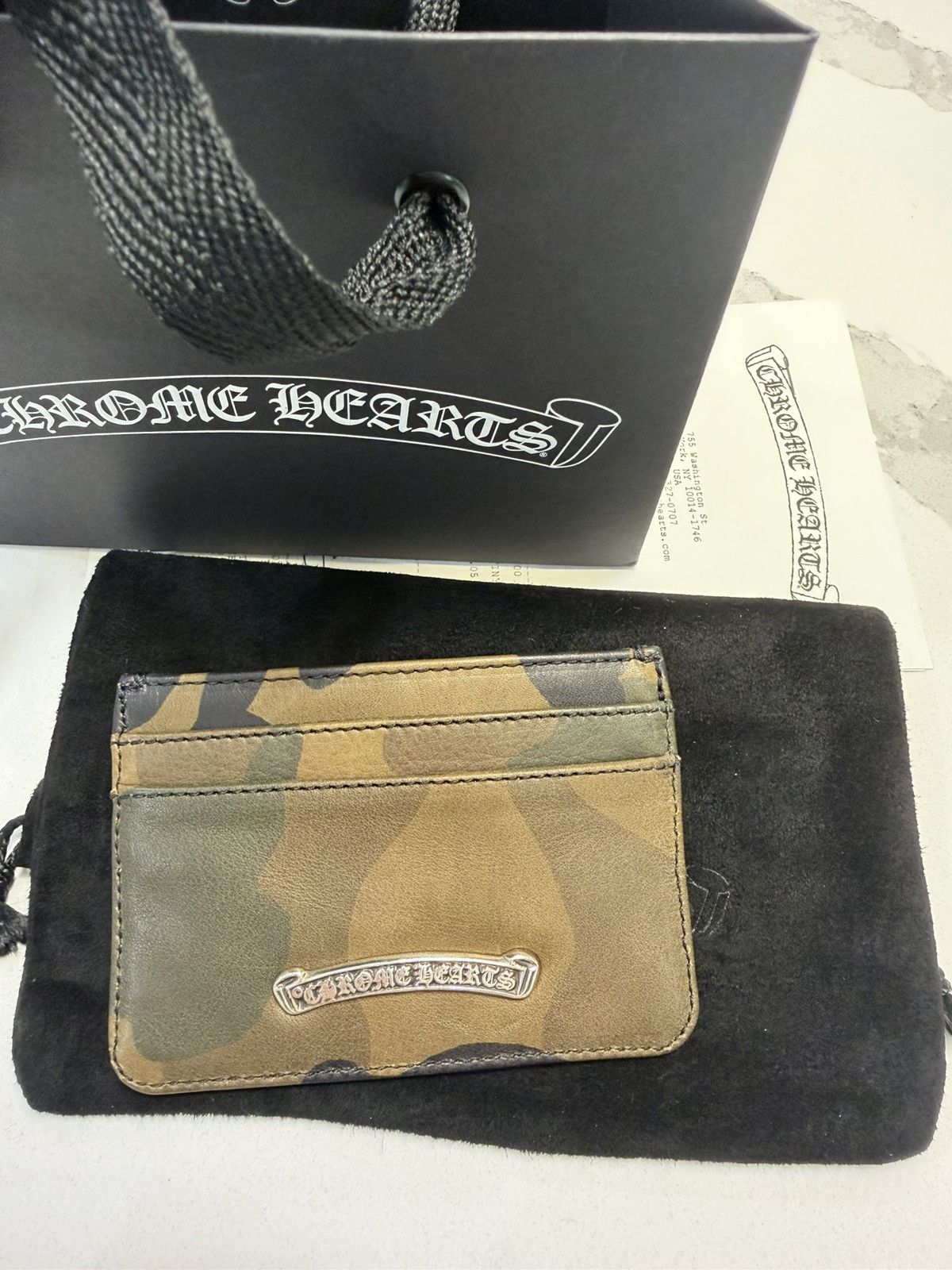 Chrome Hearts CHROME HEARTS CARD CASE WALLET CAMO Size ONE SIZE - 3 Thumbnail