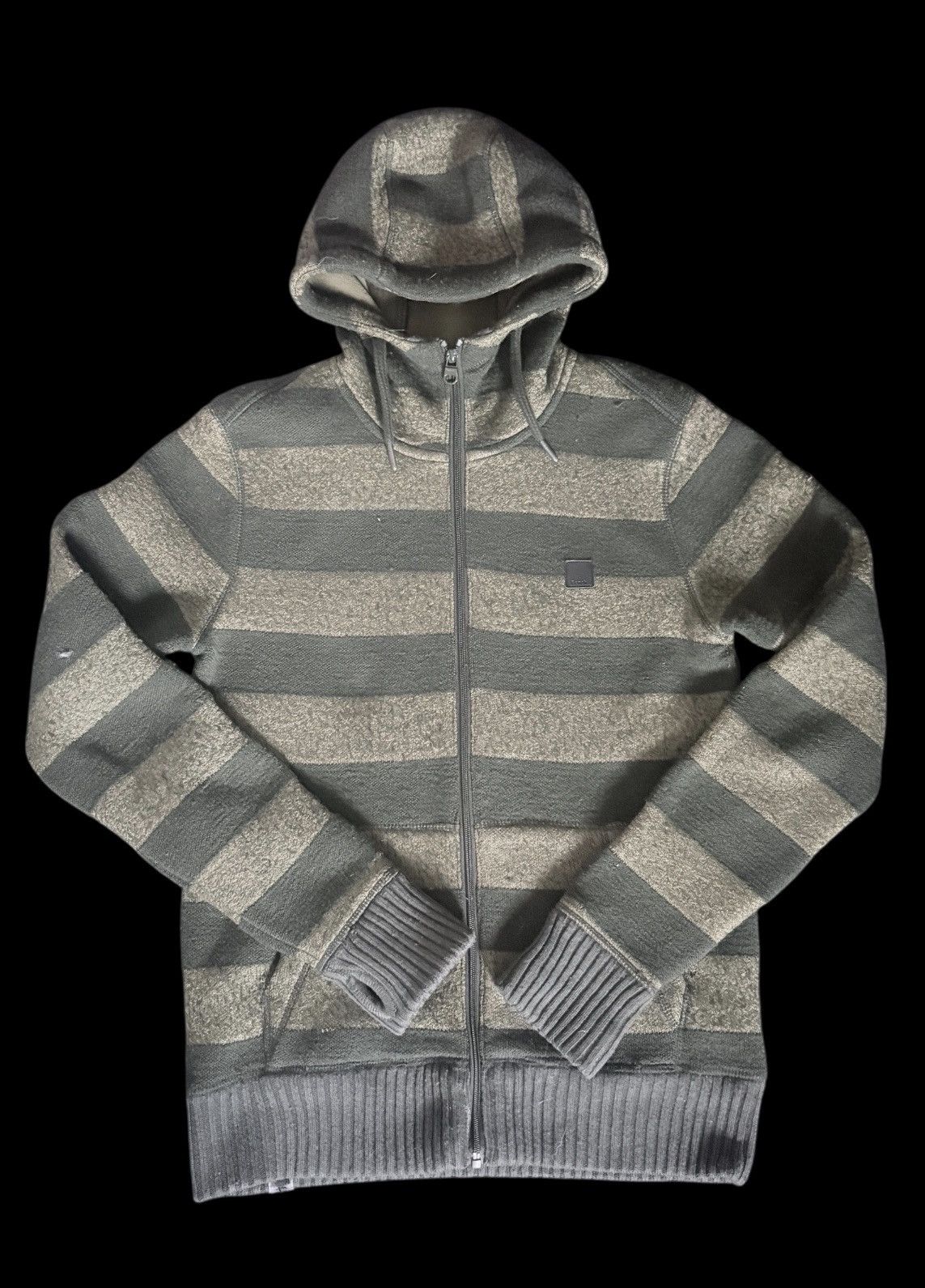 Bench Green Striped Men's Sweater Size US M / EU 48-50 / 2 - 2 Thumbnail