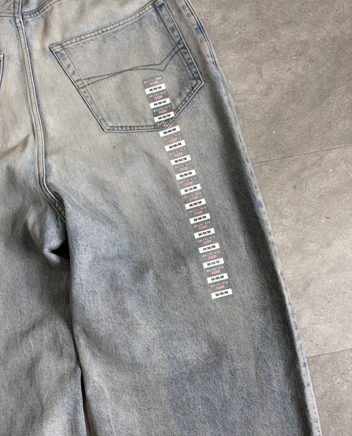 Balenciaga Balenciaga Sticker Denim Baggy Jeans Size US 38 / EU 54 - 15 Thumbnail