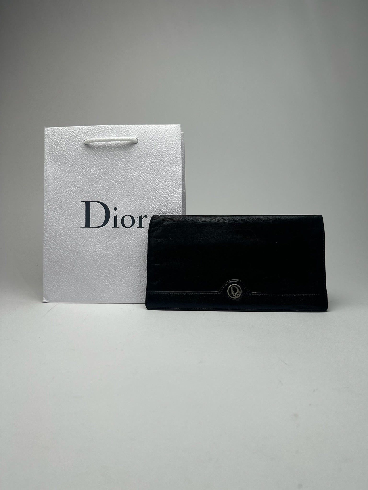 Dior Vintage Leather ID holder black Size ONE SIZE - 1 Thumbnail