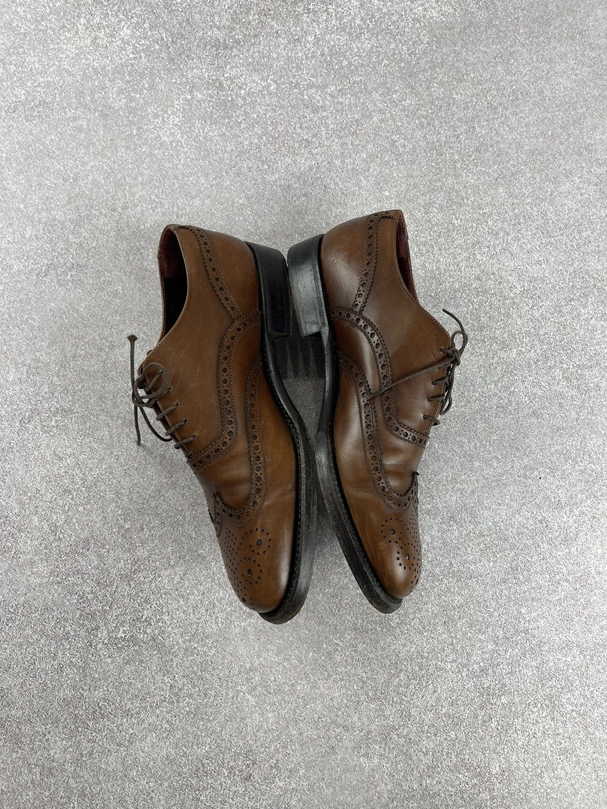 Dolce & Gabbana Dolce & Gabbana Vintage Leather Brogue Derby Men’s Shoes Size US 9 / EU 42 - 7 Thumbnail