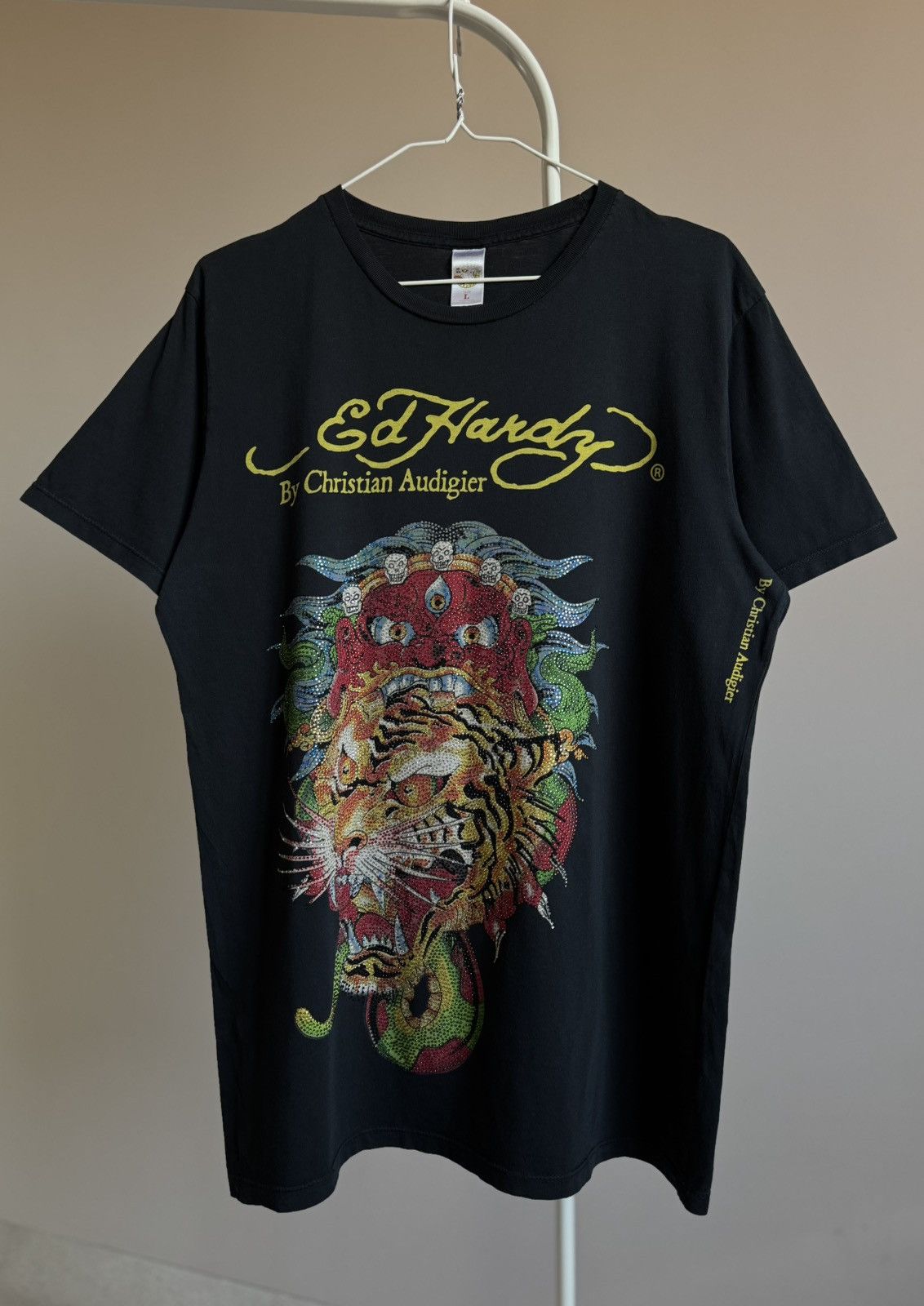 Ed Hardy Ed Hardy Tiger Dragon Tshirt Christian Audigier Size US L / EU 52-54 / 3 - 5 Thumbnail