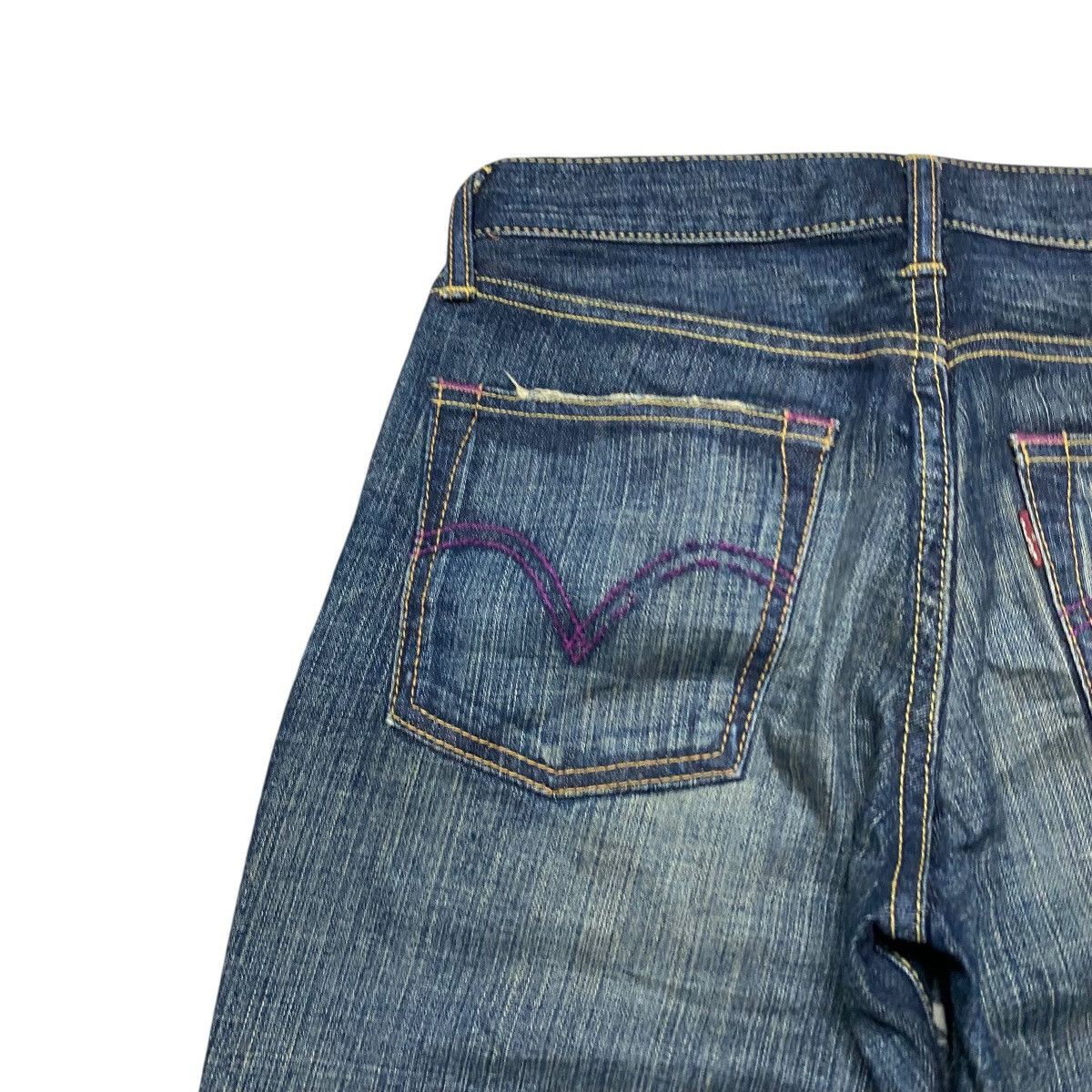 Levi's Levis 507 Purple Stitch Flare Jeans Size US 29 - 10 Thumbnail