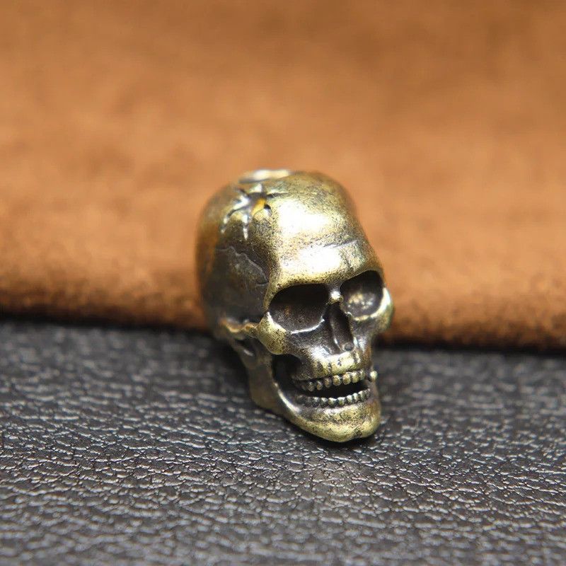 Handmade 3Pcs Broken Skull Knife Beads Paracord Bead Zipper Umbrella Size ONE SIZE - 4 Thumbnail