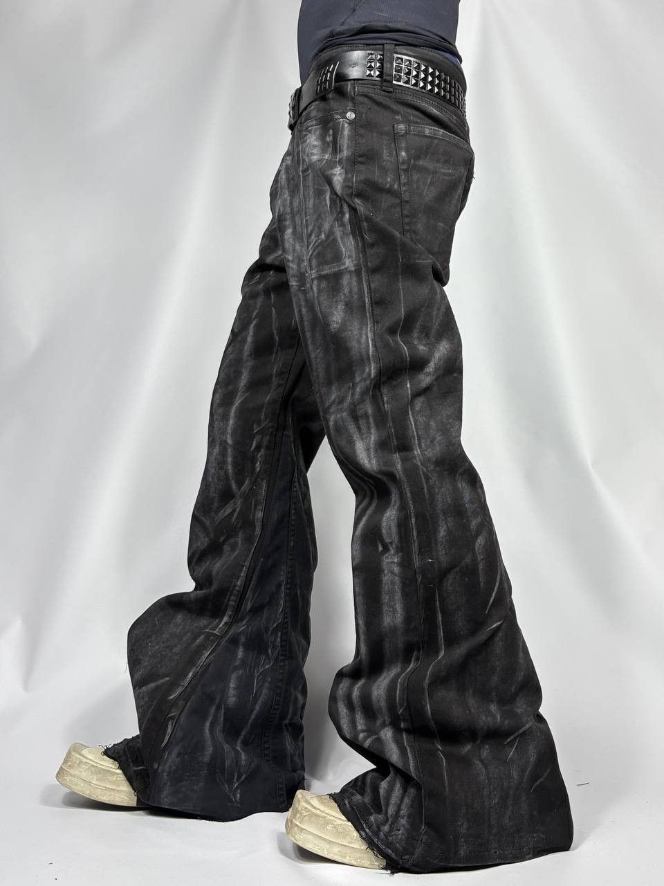 Japanese Brand rare wax handmade streetwear jeans Size US 34 / EU 50 - 2 Thumbnail