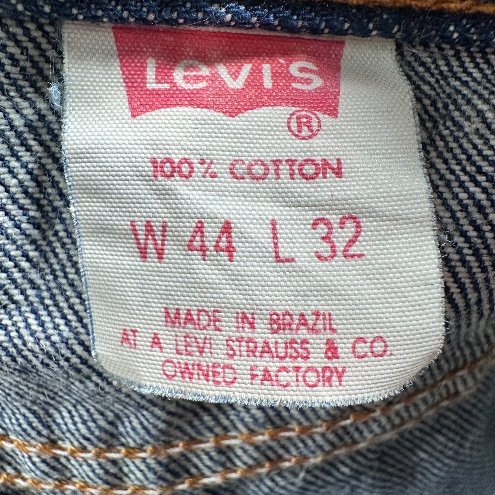 Levi's VTG Levi's Orange 505 Jeans Mens 44 x 32 Blue Straight Leg Size US 44 / EU 60 - 7 Thumbnail