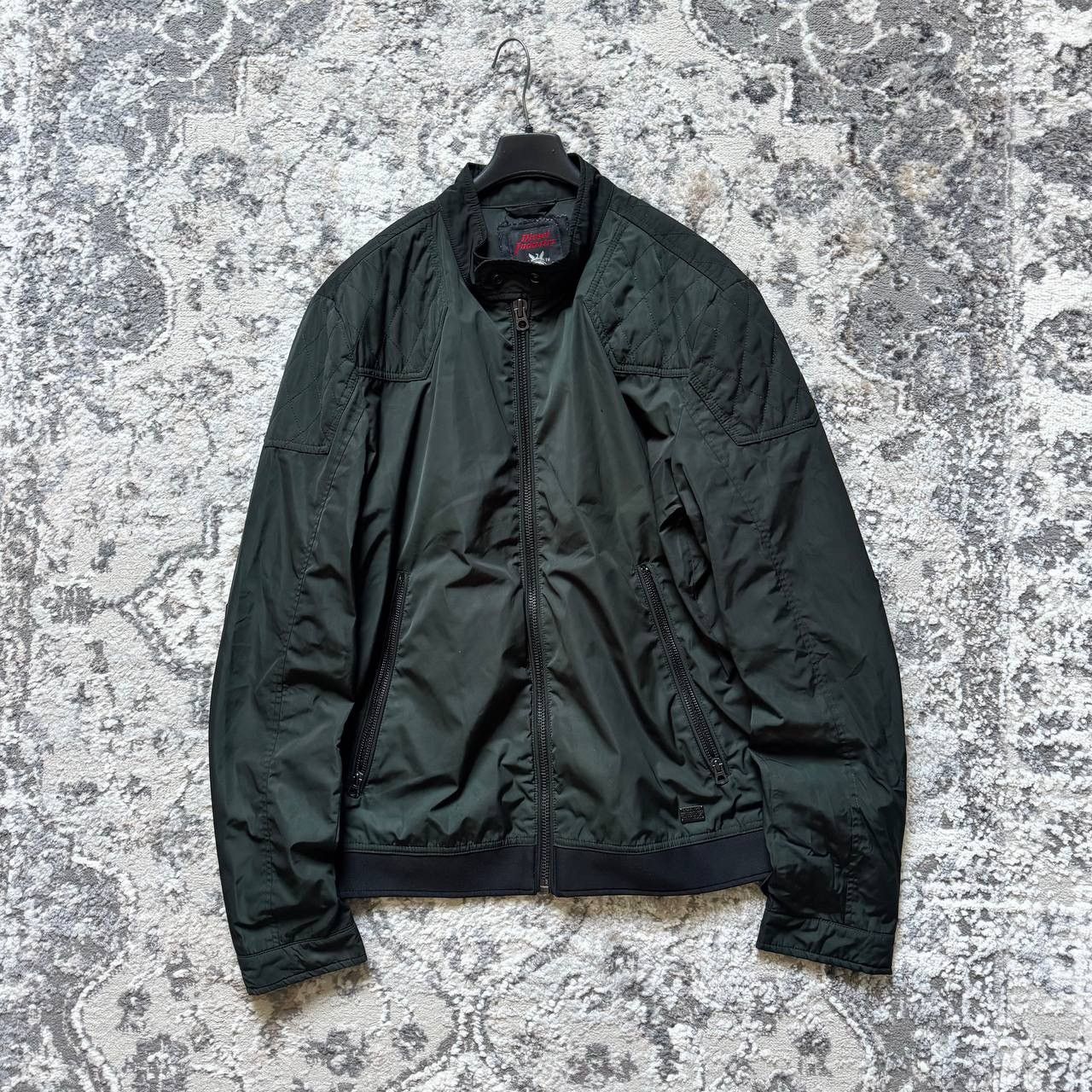 Diesel Diesel Nylon Utility Biker Moto Teflon Bomber Jacket Size US XL / EU 56 / 4 - 1 Thumbnail