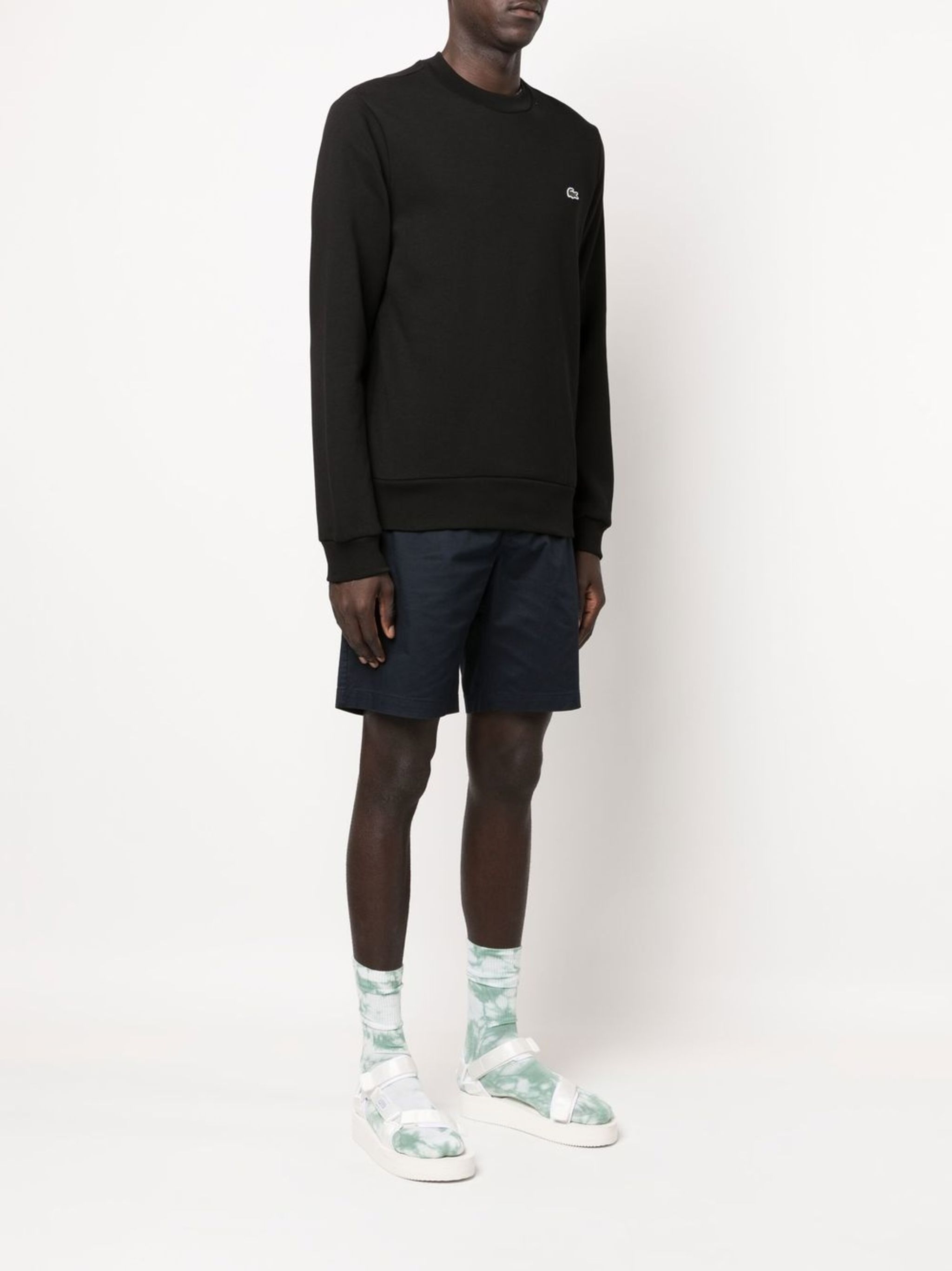 Lacoste o1s22i1n1124 Classic Fit Crewneck Sweatshirt in Black Size US XL / EU 56 / 4 - 3 Thumbnail