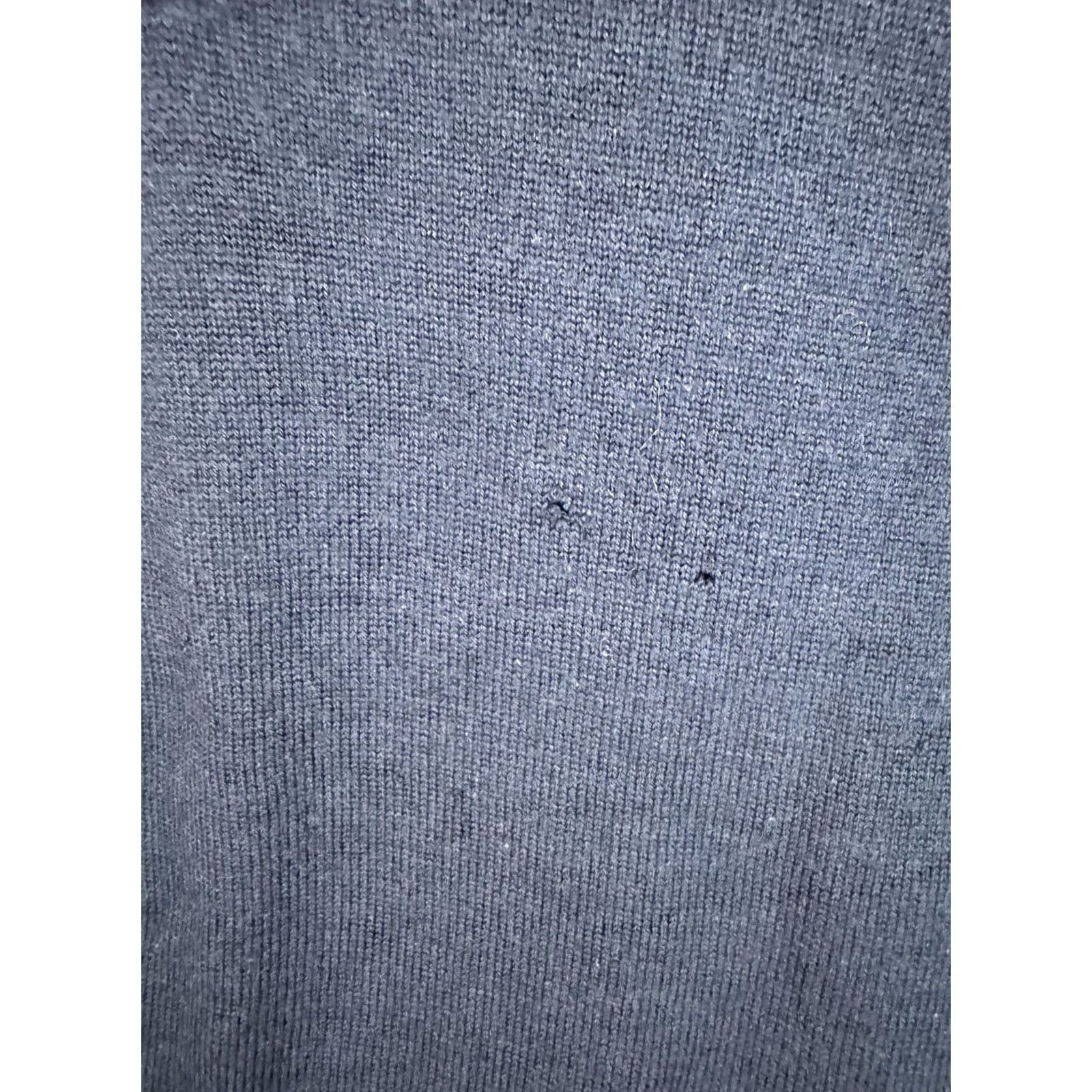 Vintage LL Bean Sweater Mens Medium Navy Merino Wool Quarter Zip Mock Neck Pullover Size US M / EU 48-50 / 2 - 4 Thumbnail