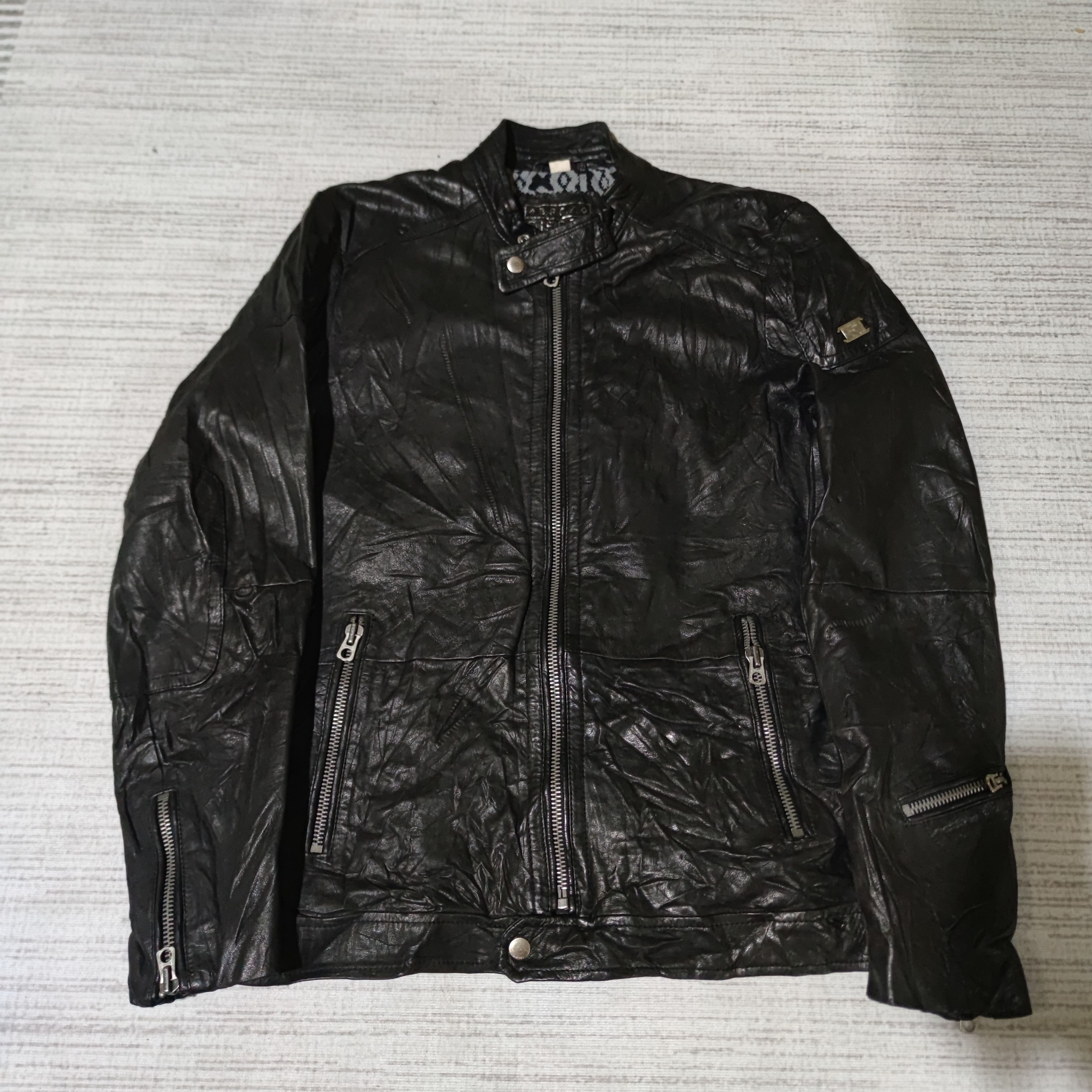 Diesel BRGZ DIESEL LEATHER BIKER JACKET Size US M / EU 48-50 / 2 - 11 Thumbnail
