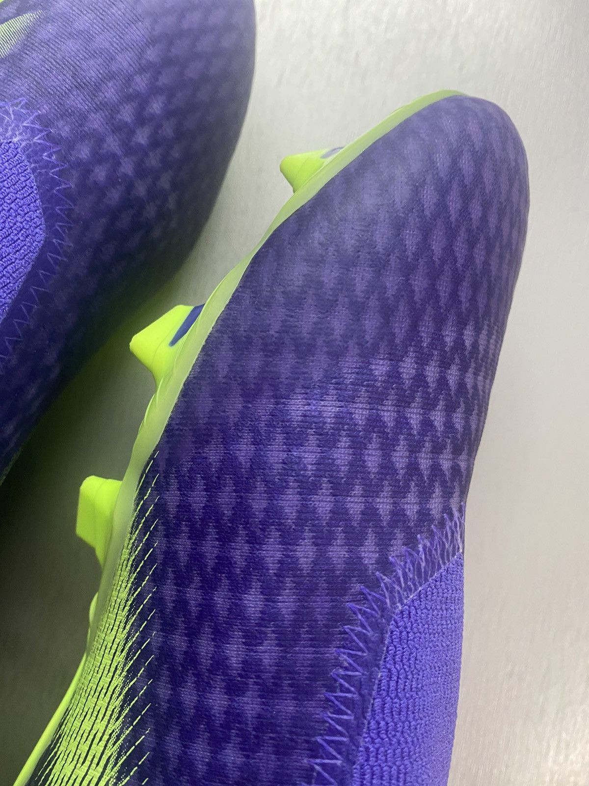 Adidas adidas X Ghosted 3 Laceless FG Purple Green Size US 12 / EU 45 - 11 Thumbnail