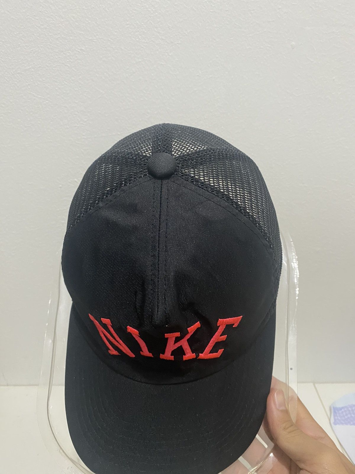 Nike 🇺🇸 Vintage Nike 90’s Spell Out Trucker Snapback Made Usa Size ONE SIZE - 3 Thumbnail